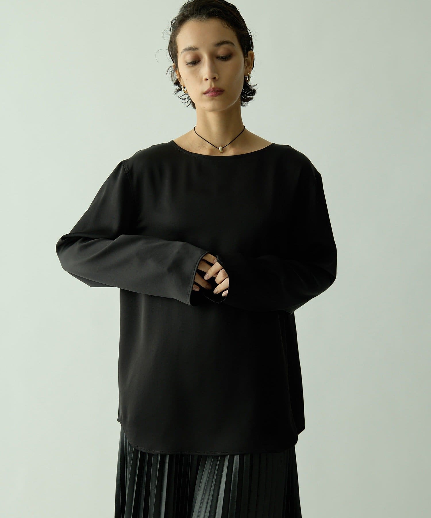 サテンボートブラウス | Drawing Numbers(ドローイングナンバーズ