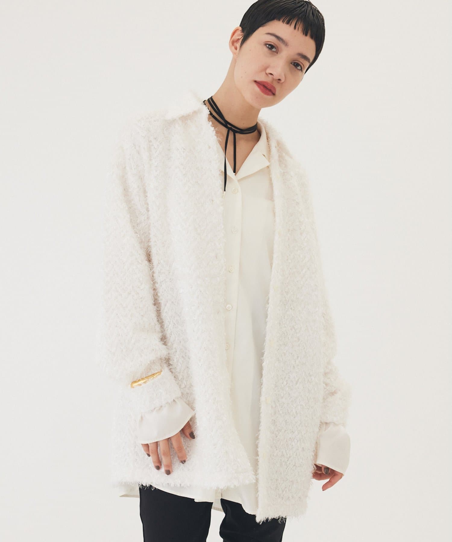 THE PAUSE】フェザーチュールシャツ | Whim Gazette(ウィム ガゼット