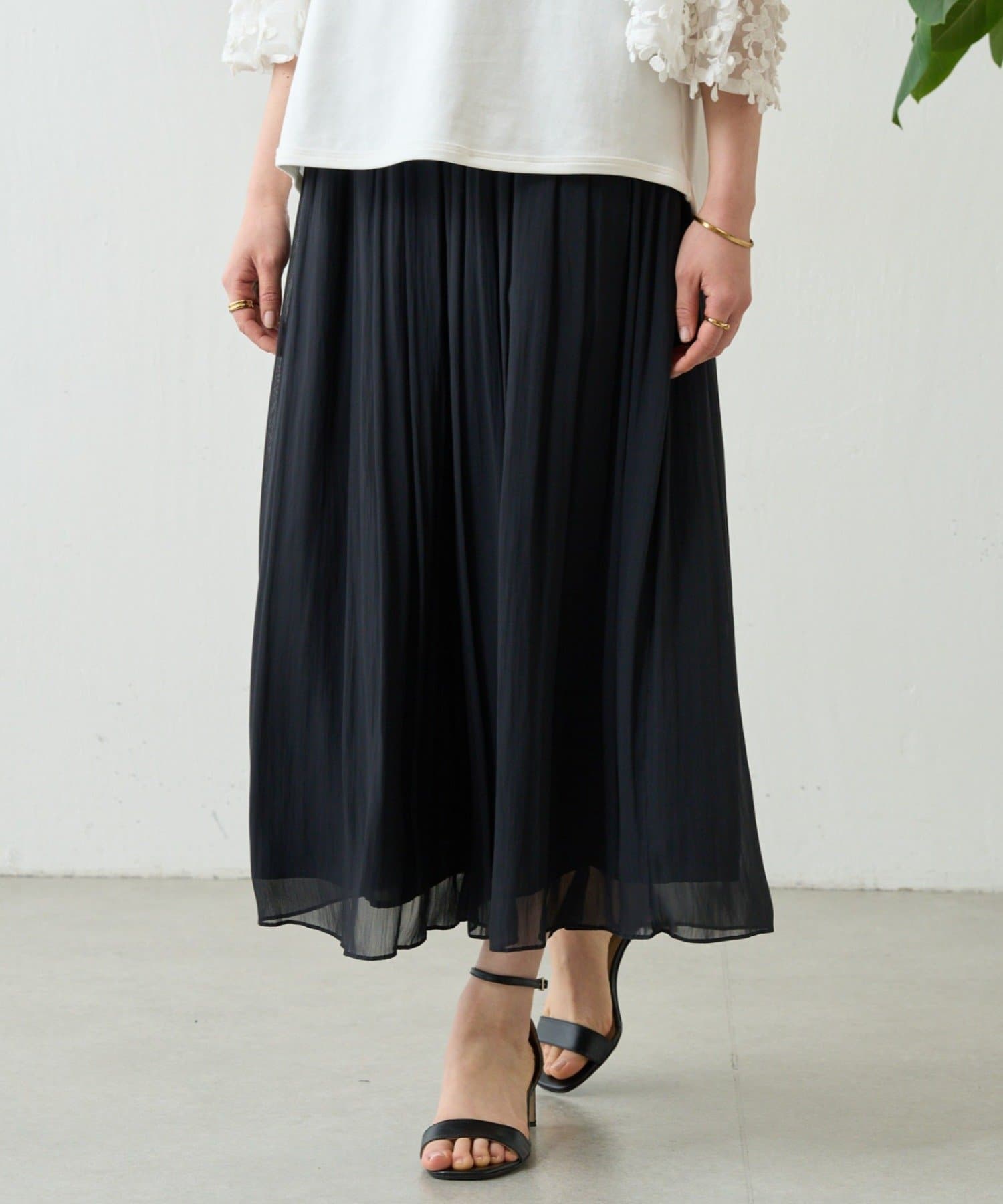 NEWシワシフォンギャザーパンツ | BEARDSLEY(ビアズリー)レディース