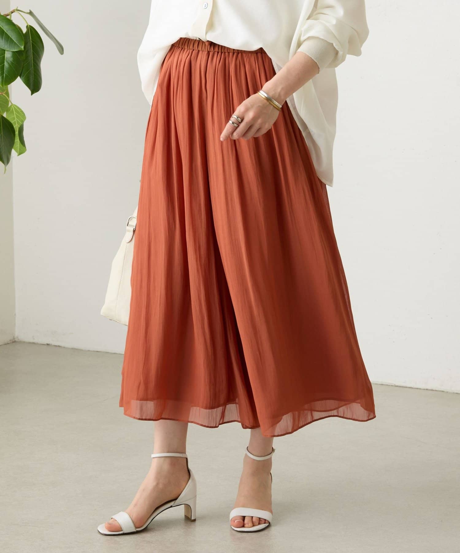 NEWシワシフォンギャザーパンツ | BEARDSLEY(ビアズリー)レディース