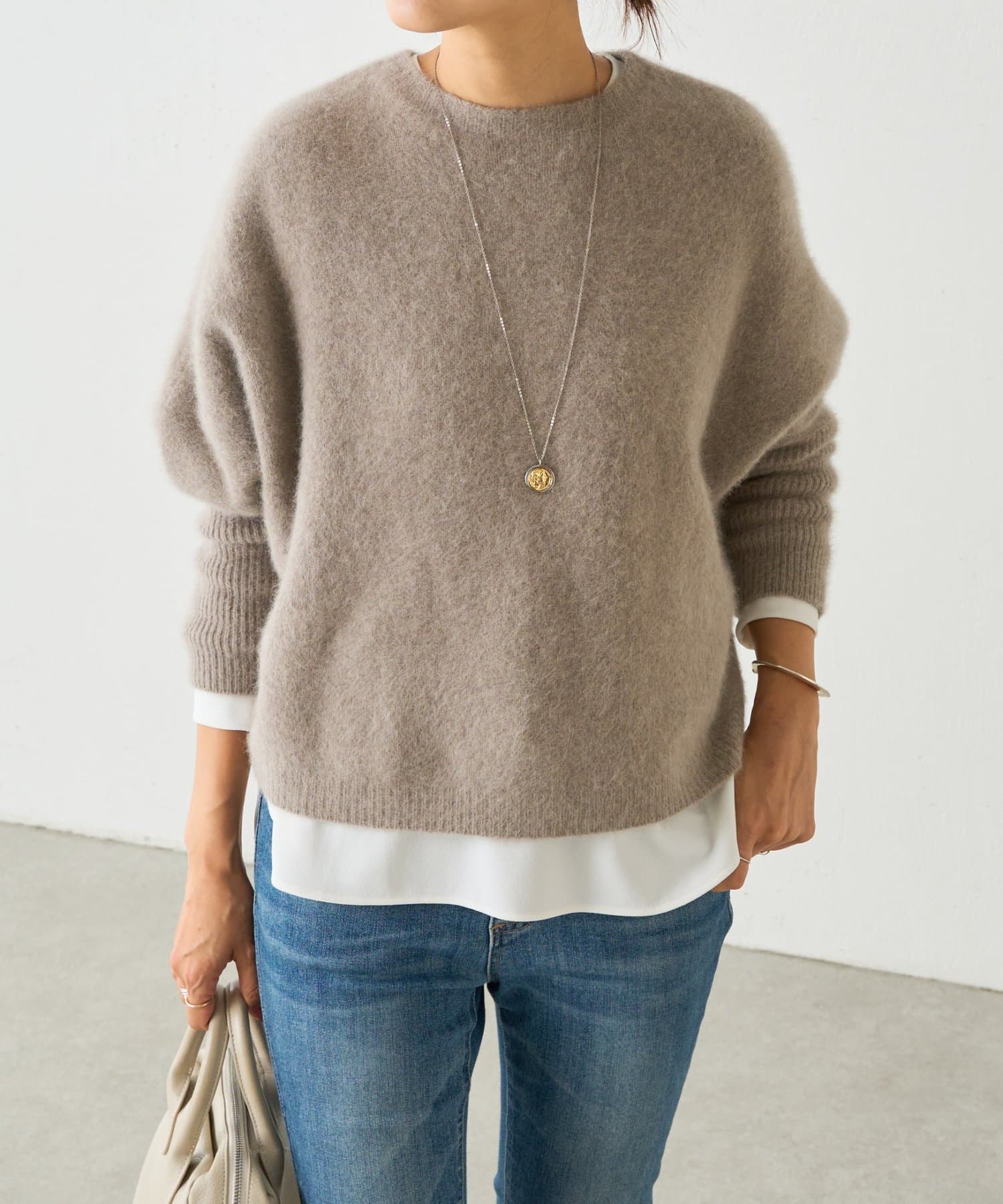 FOXウール後ろボタンニット | BEARDSLEY(ビアズリー)レディース | PAL