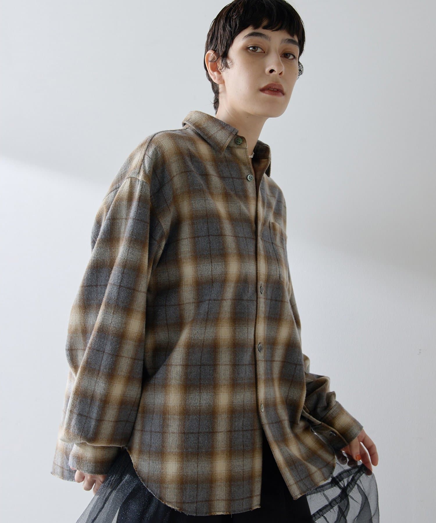 LEPSIM シャギーチェックシャツ ブラウン 楽天市場】【BEVERLY HILLS