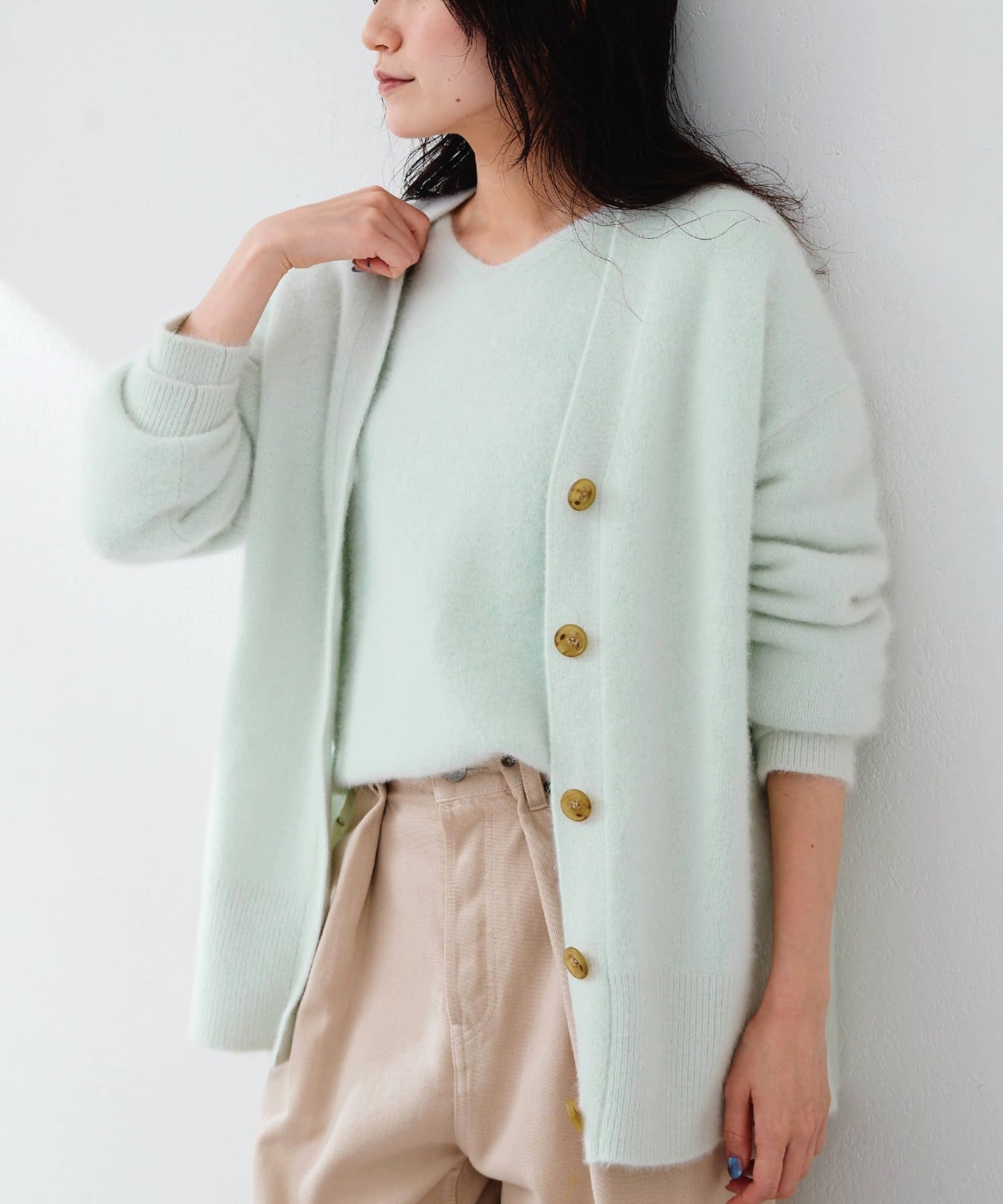 フォックスウールロングカーディガン | Whim Gazette(ウィム ガゼット