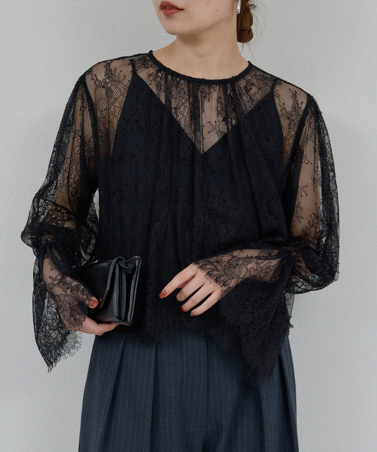 25th記念アイテム】レースフレアスリーブブラウス | GALLARDAGALANTE