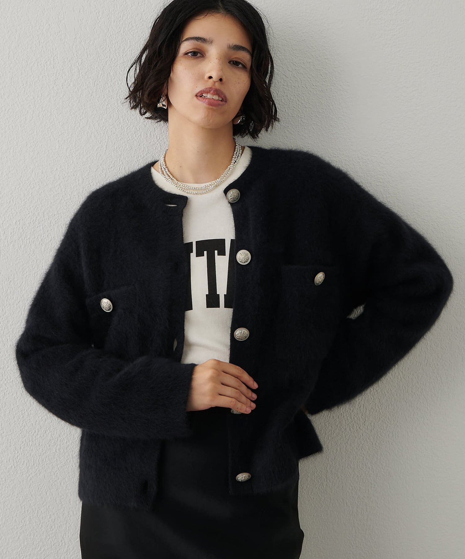 ファーボタンジャケット | Whim Gazette(ウィム ガゼット)レディース