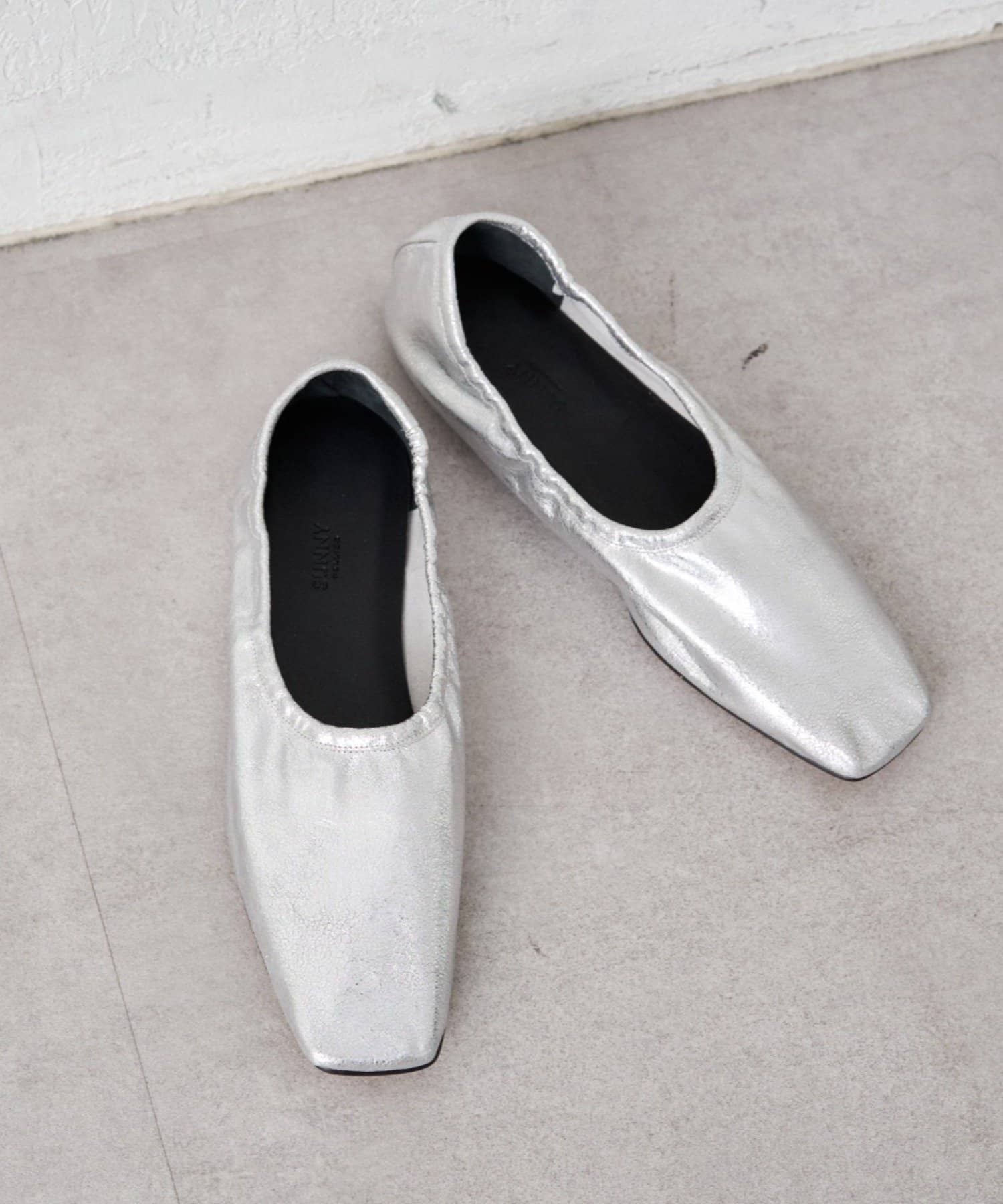 PELLICO SUNNY/ペリーコサニー】スクエアトゥプレーンバレェ