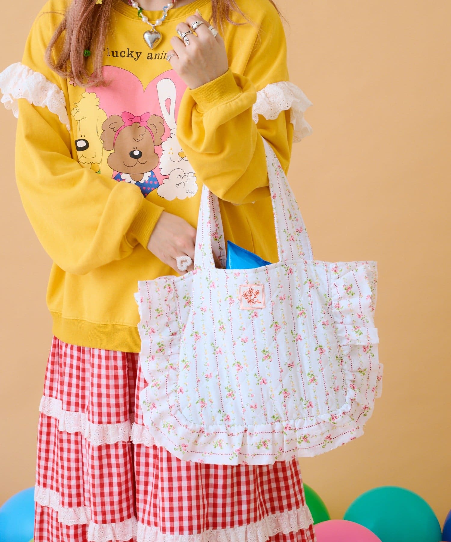 あみこ企画第2弾】花柄キルティングバッグ | w closet(ダブル