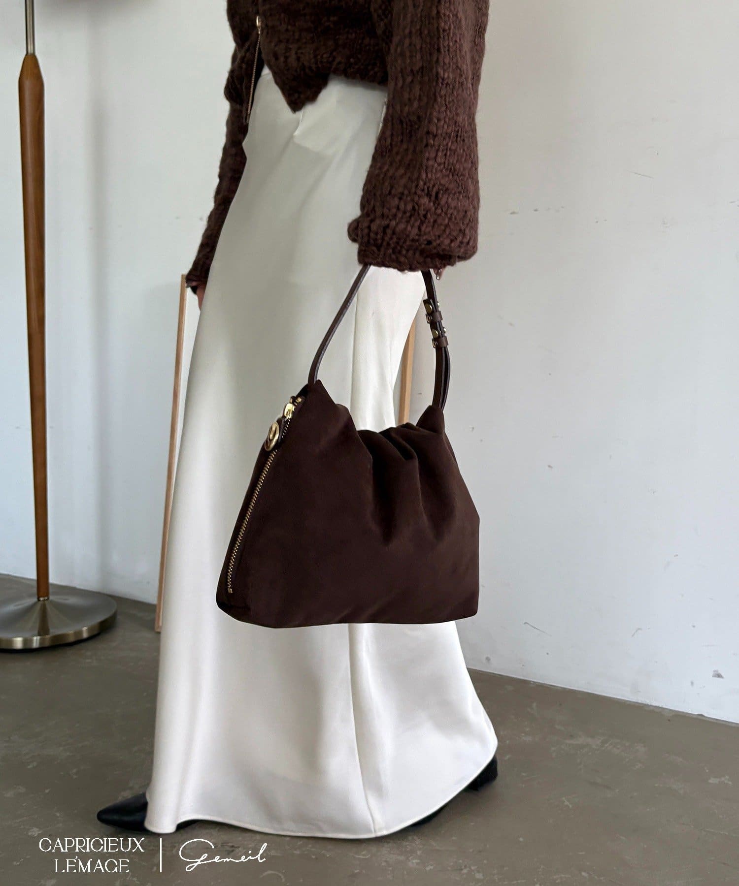 LE'MAGE×gemeilコラボ】スエードワンハンドルバッグ | CAPRICIEUX LE