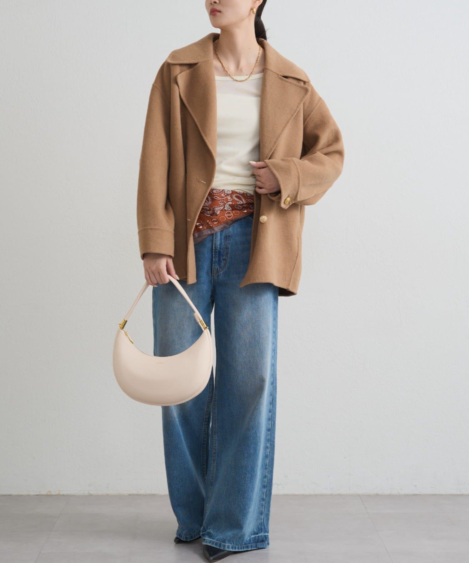 軽量コート】＠ld_hrm コラボよつもとキャメル / ミドルリバーコート