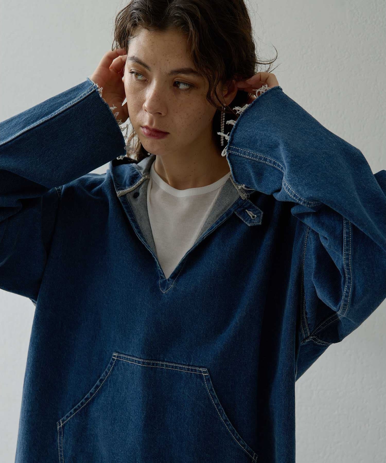 インフルエンサーコラボ】デニムフーディー | Whim Gazette(ウィム