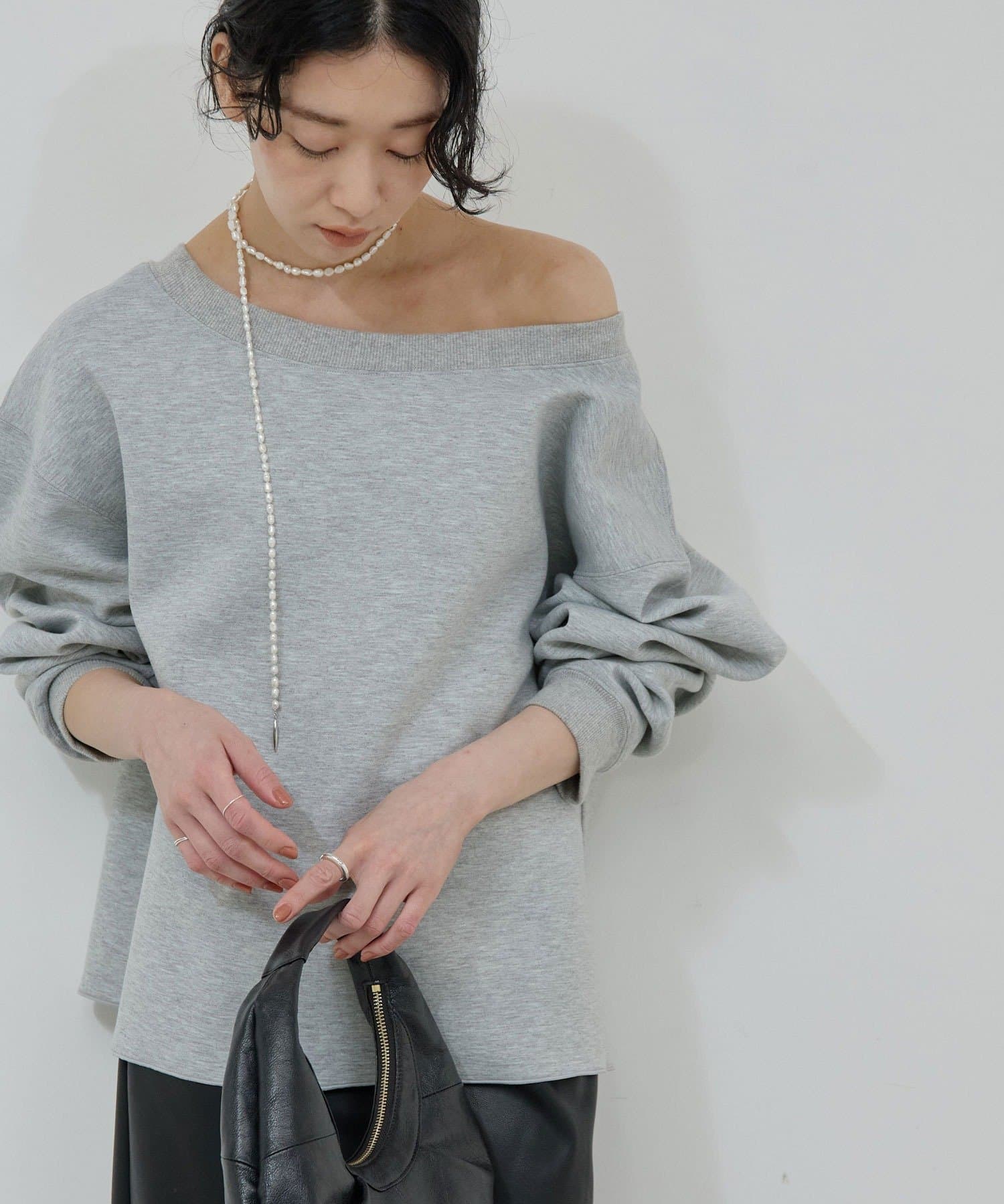 新色BR登場！】【大人のスウェット】ボートネックスウェット