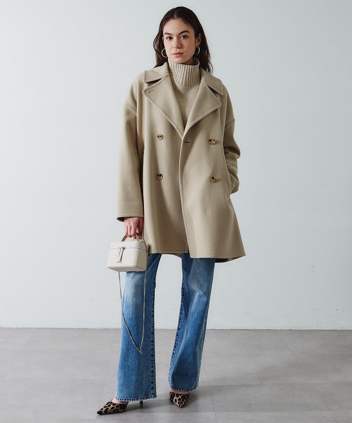 メルトンリバー仕立てPコート | Drawing Numbers(ドローイング