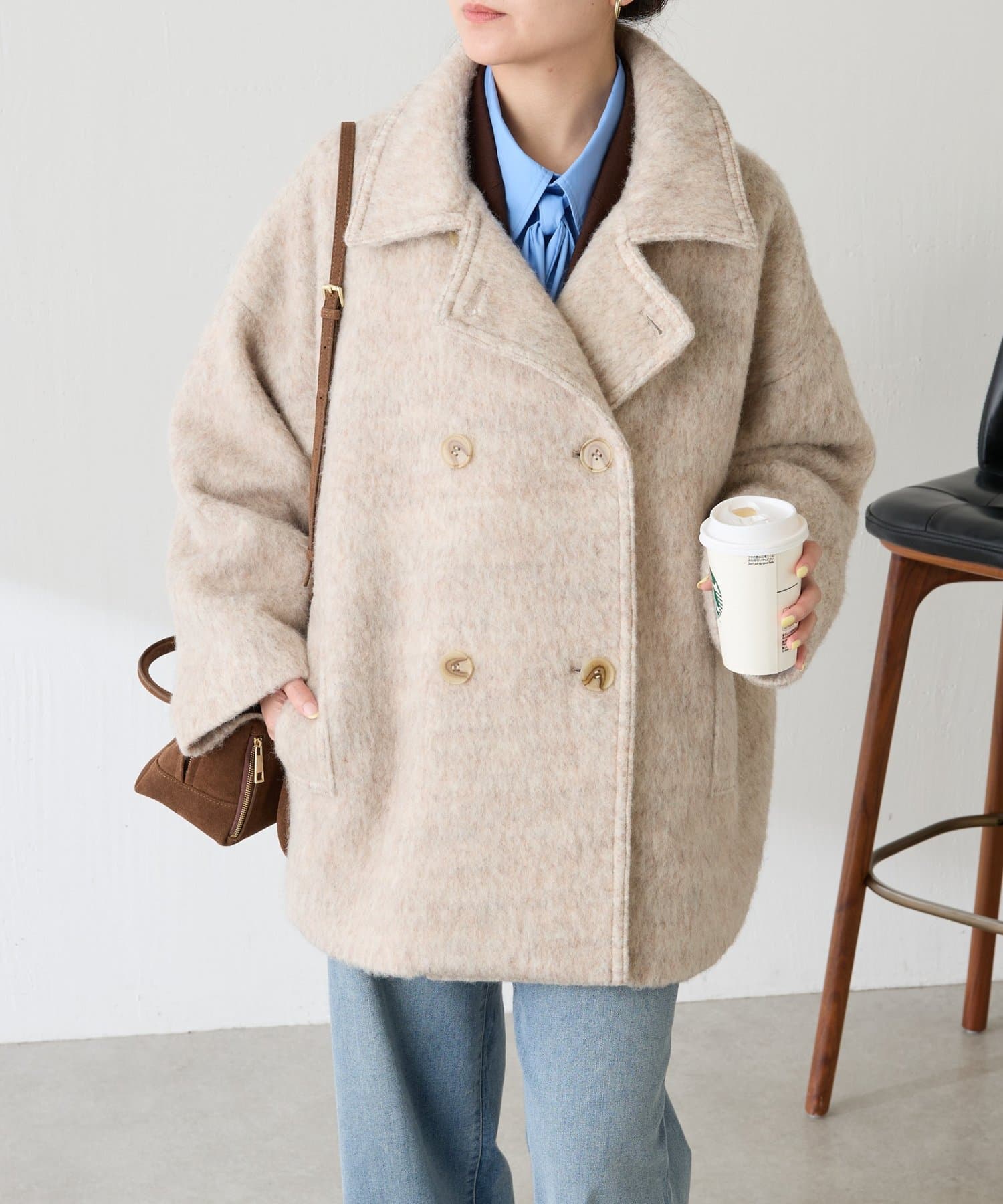 受注会人気NO.1/ウール混/リバイバル】シャギーコート | COLLAGE