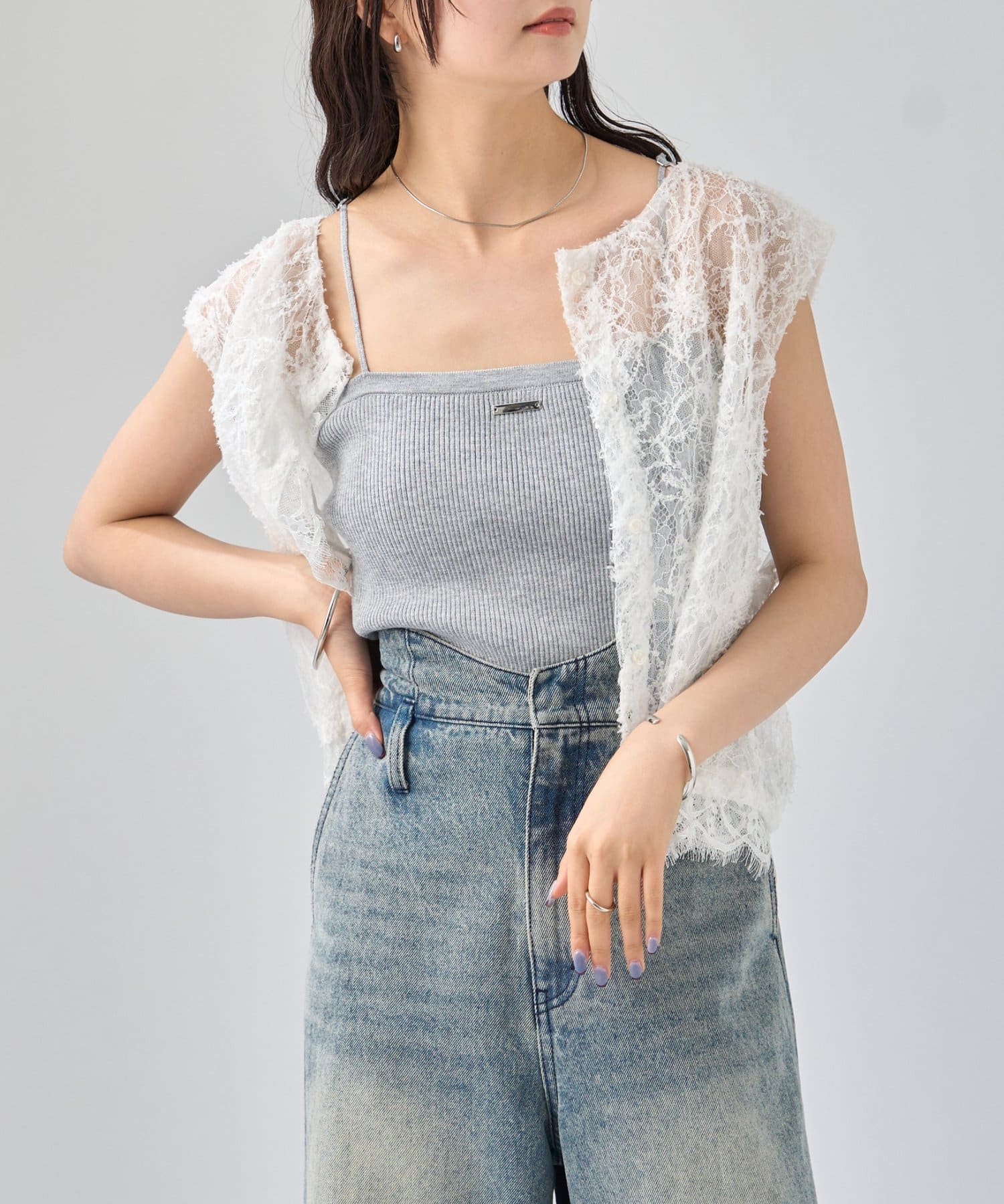 パット付き ニットキャミソール | mystic(ミスティック)レディース