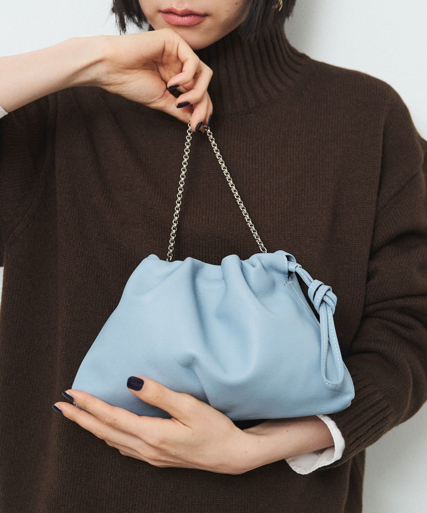 レザー巾着4WAYミニショルダーバッグ | russet(ラシット)レディース