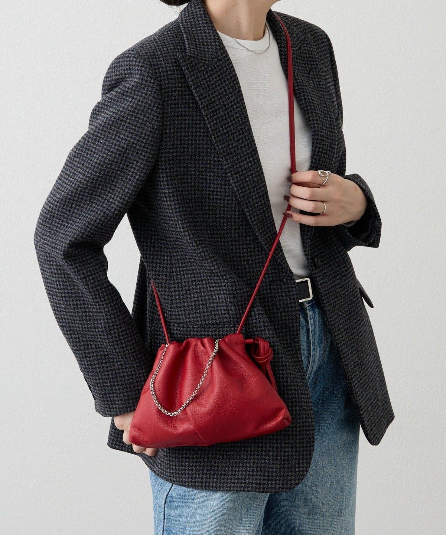 レザー巾着4WAYミニショルダーバッグ | russet(ラシット)レディース