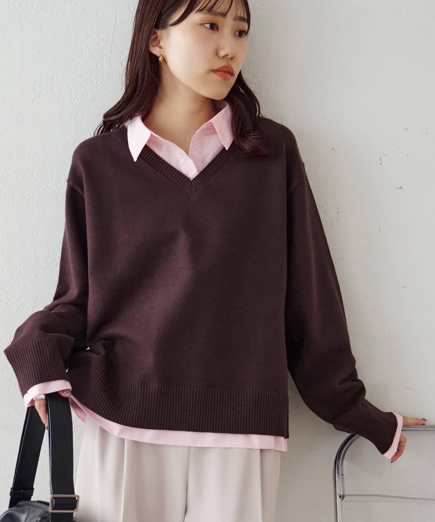 簡単におしゃれが叶う♪】シャツレイヤードプルオーバー | DISCOAT