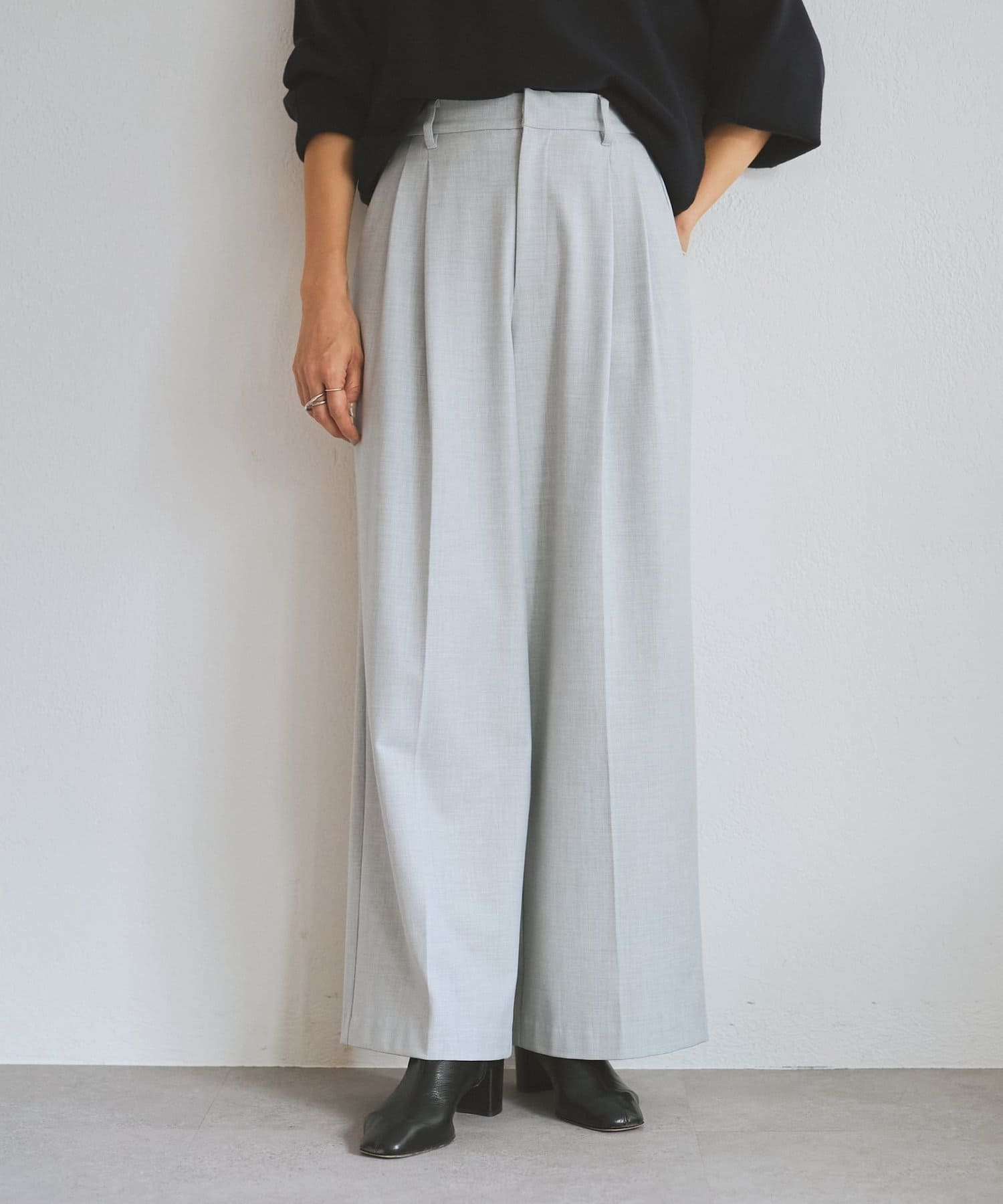 裏起毛タックバギーパンツ | BEARDSLEY(ビアズリー)レディース | PAL