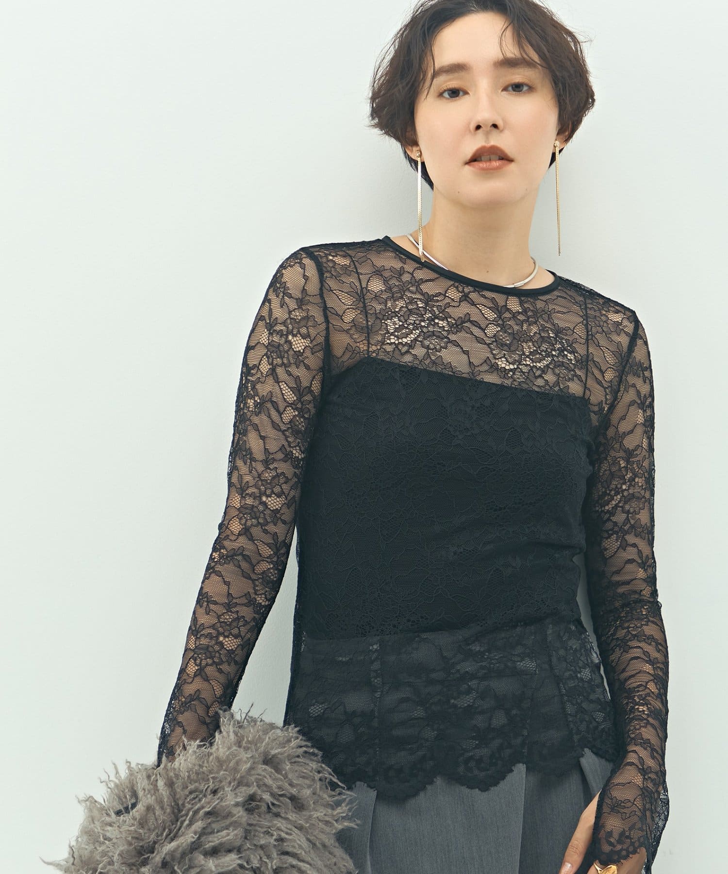 ウォッシャブルラッセルレースTブラウス | NOLLEY'S(ノーリーズ