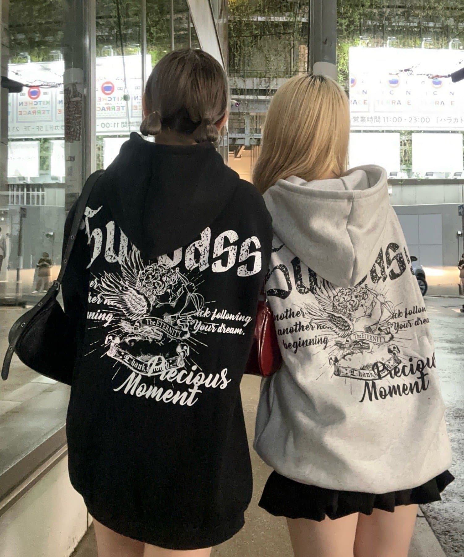 エンジェルプリント裏起毛パーカー | Remind me and forever