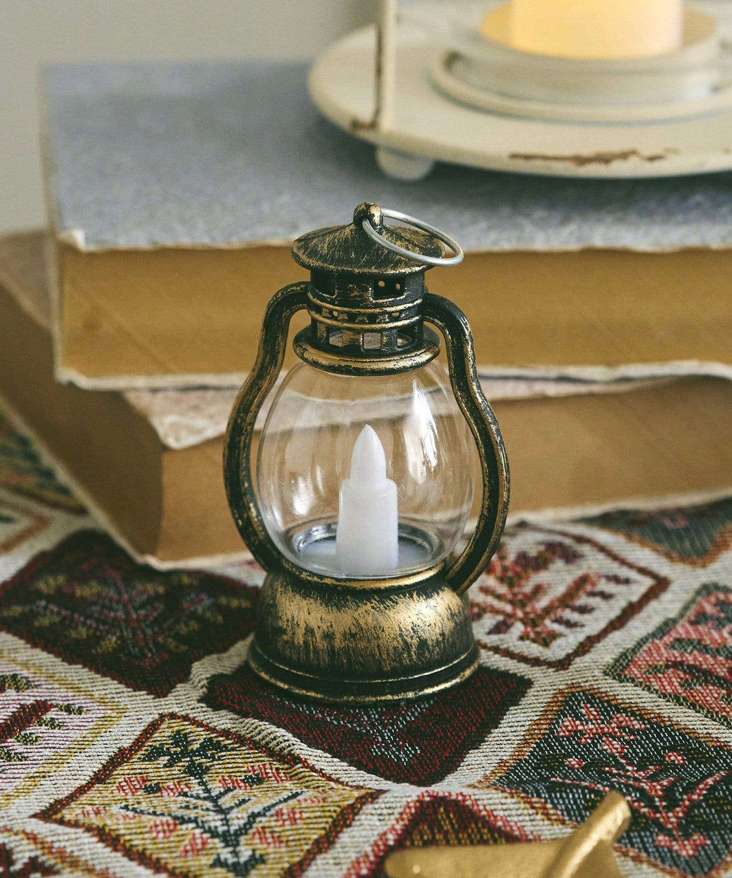 アンティークミニLEDライトオブジェラウンド | salut!(サリュ)ライフ