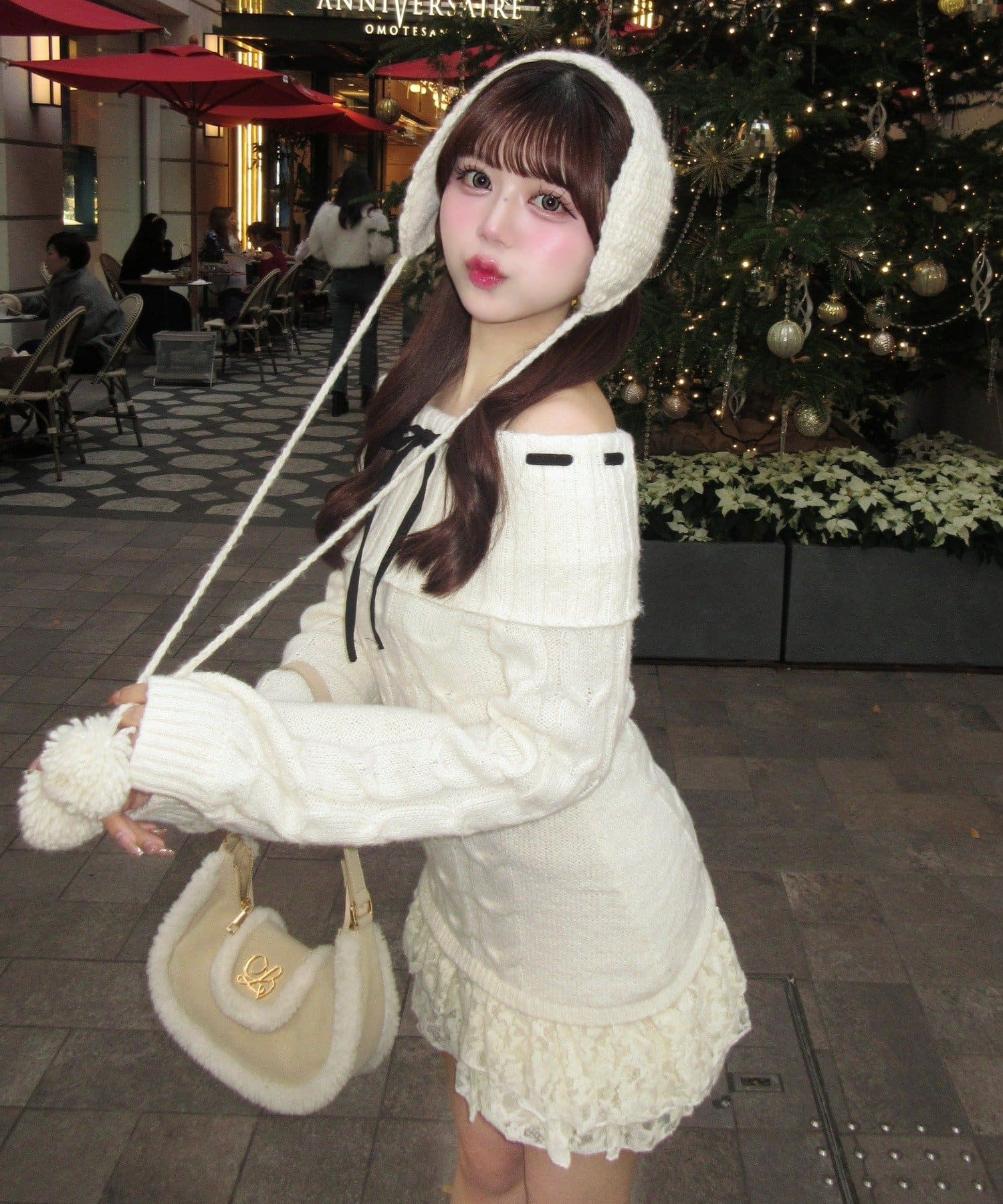 インフルエンサー企画】YUI girly cable one-piece | OLIVE des OLIVE