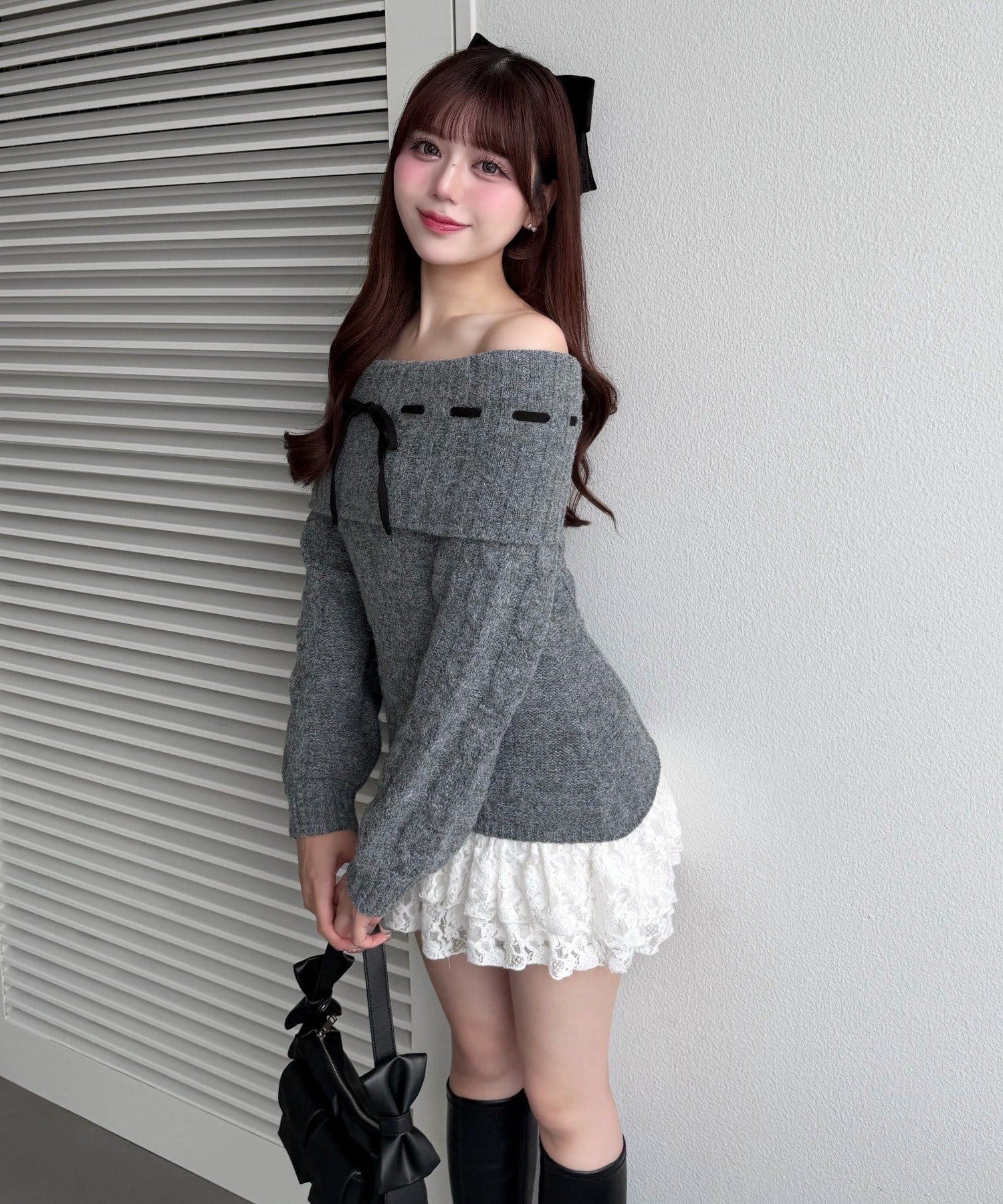 インフルエンサー企画】YUI girly cable one-piece | OLIVE des OLIVE