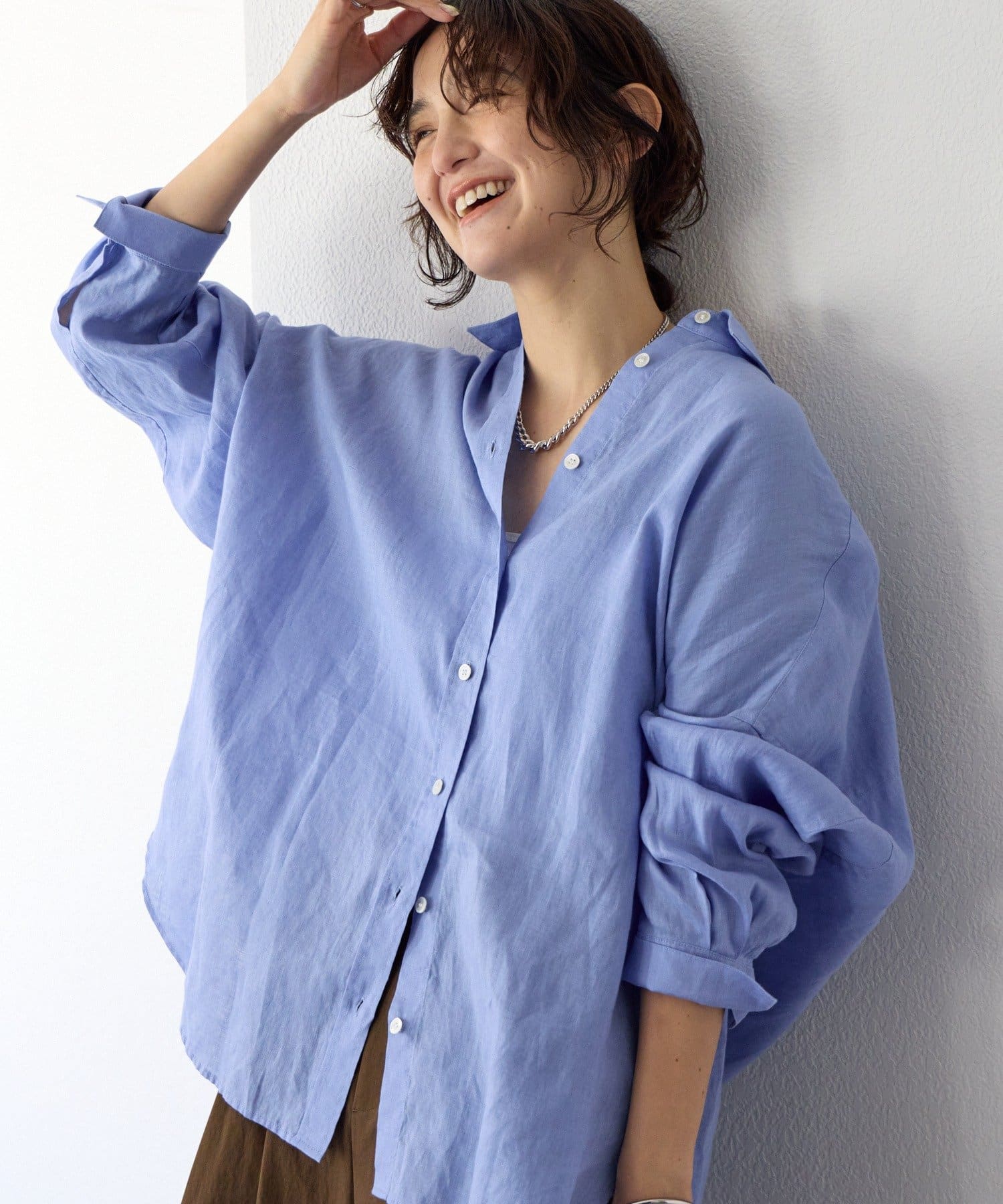 サイズが増えて更に選びやすく】リネンワイドシャツ - RIVE DROITE