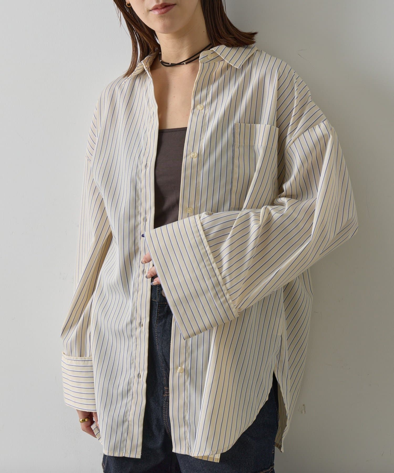 ワイドスリーブストライプシャツ | -goocy-(グーシー)レディース | PAL