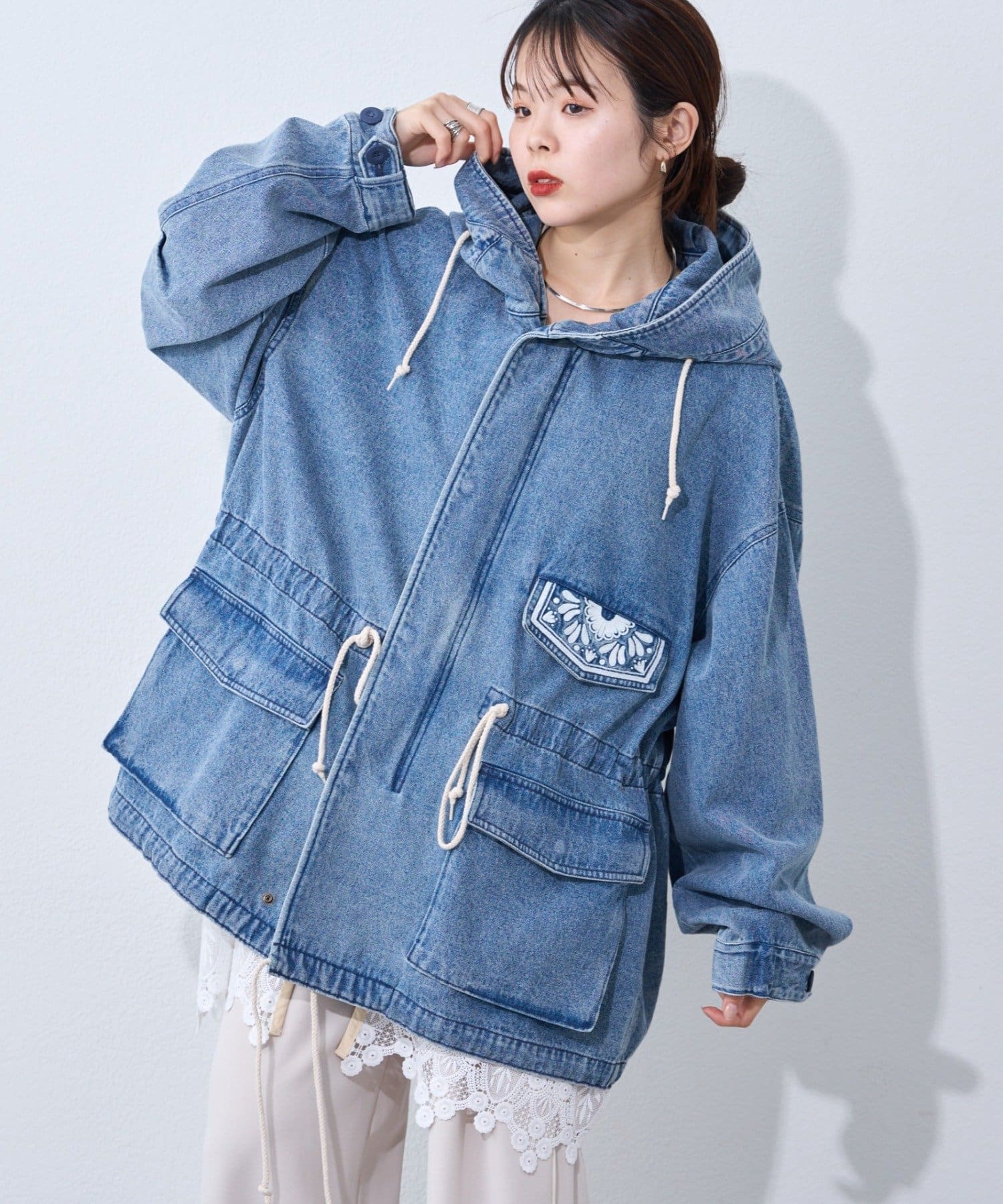 etsinta】レースベスト付モッズコート | CIAOPANIC TYPY(チャオ