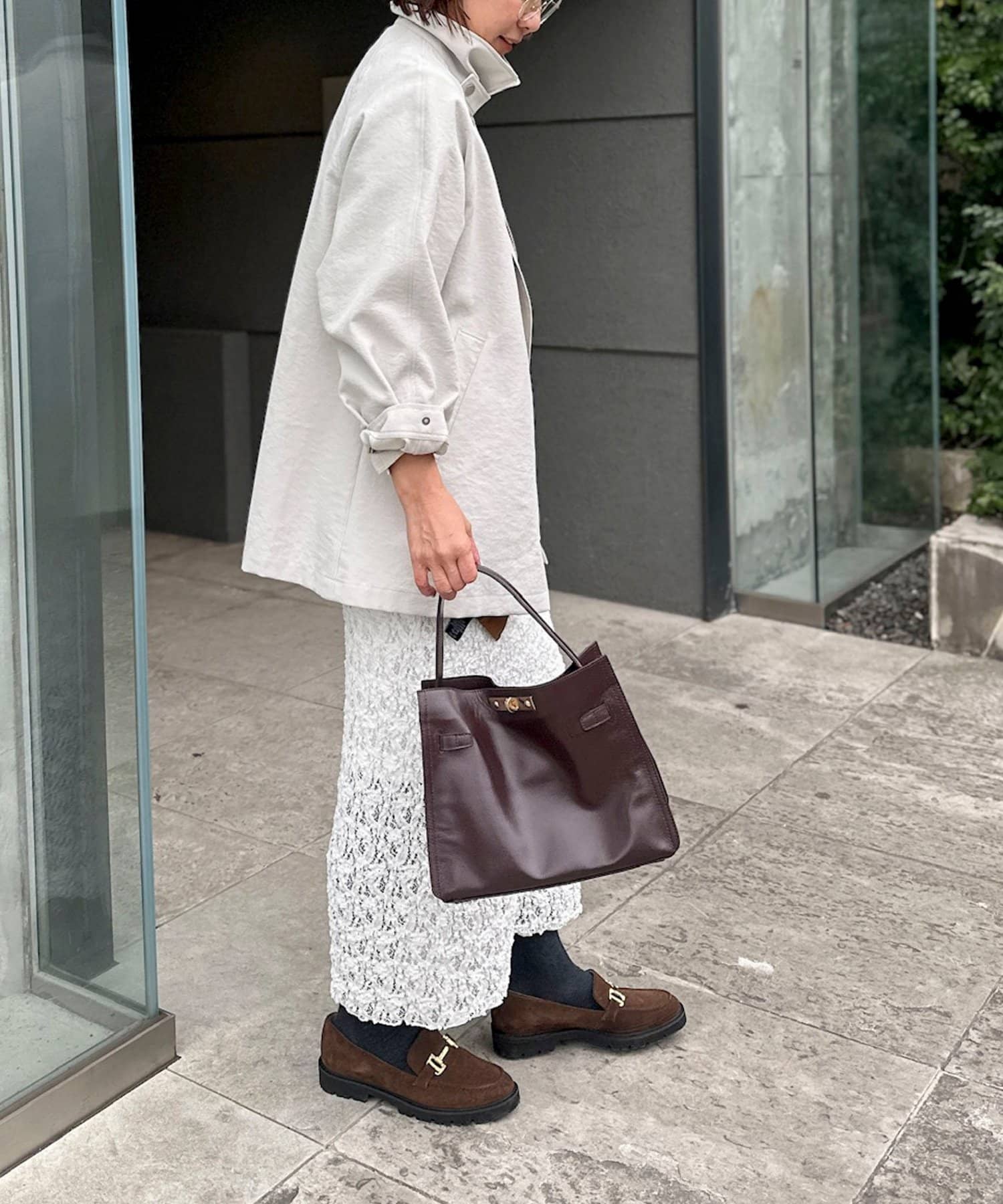 ウォッシャブルエアーツイルステンカラーハーフコート | NOLLEY'S