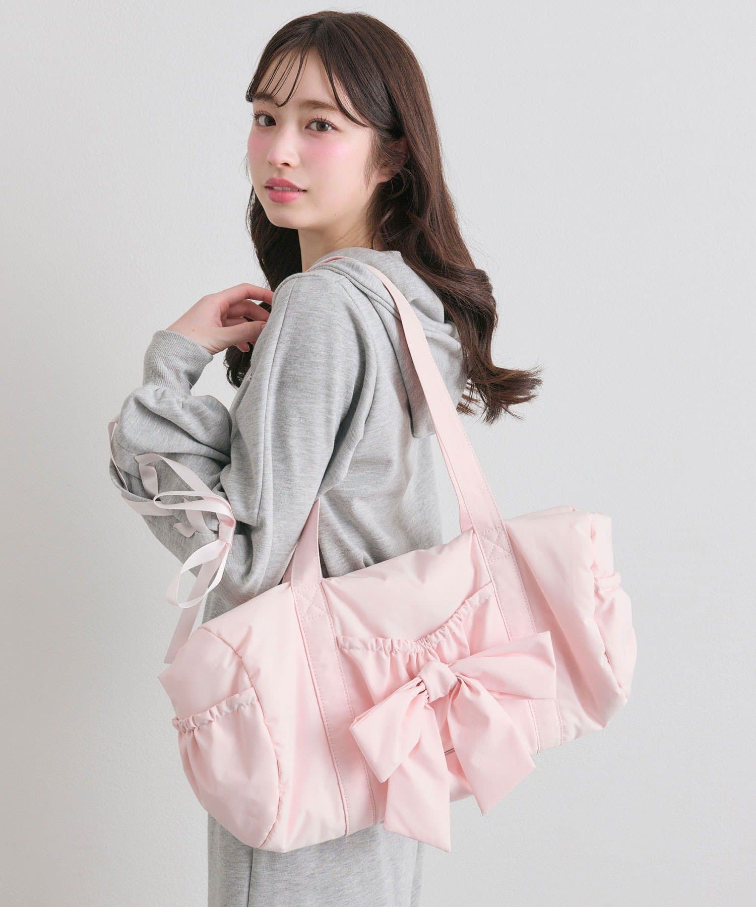 BIGリボンキャリーオンボストンバッグ | OLIVE des OLIVE(オリーブ デ