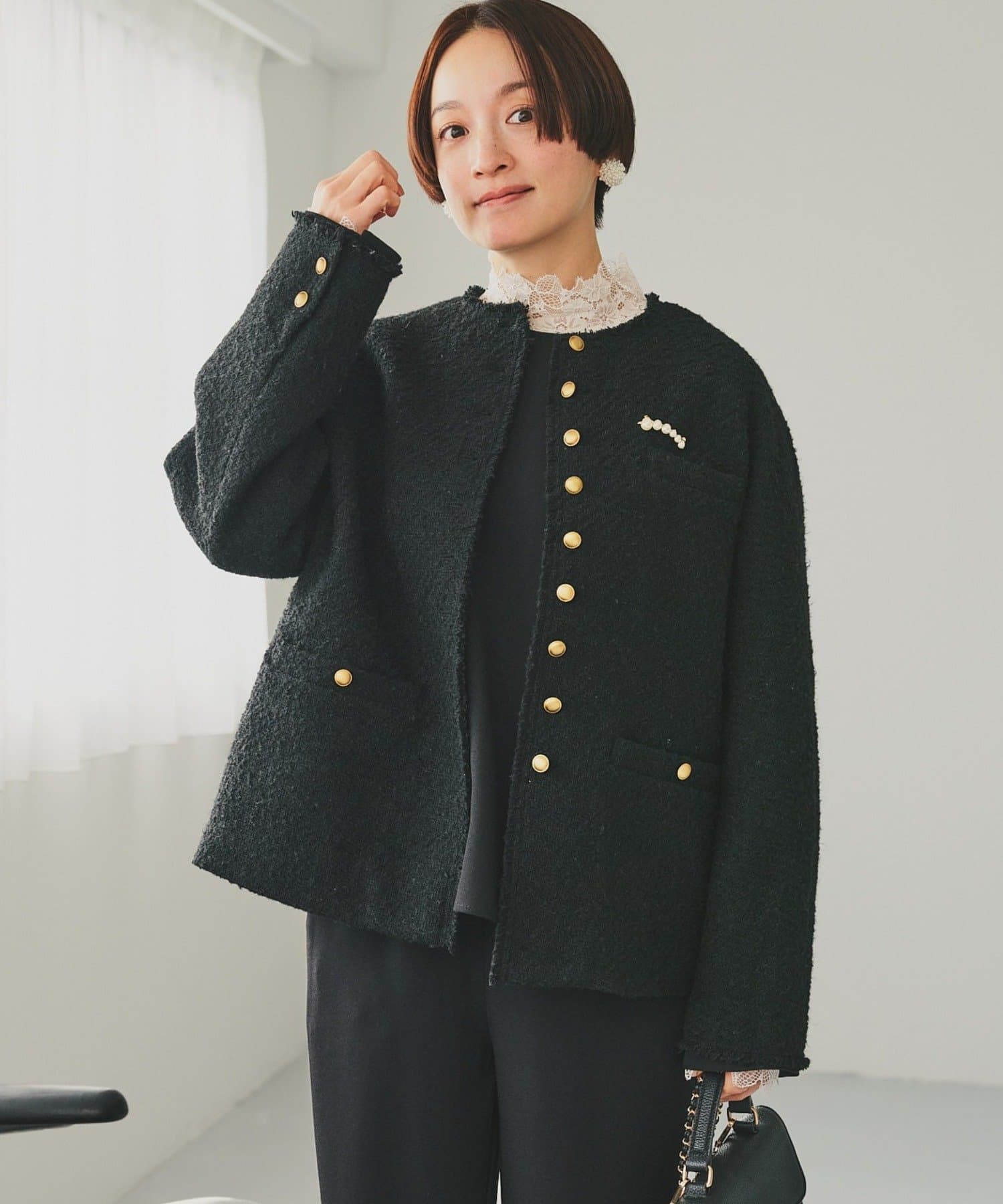 アソートツィードノーカラージャケット | PUAL CE CIN(ピュアルセシン