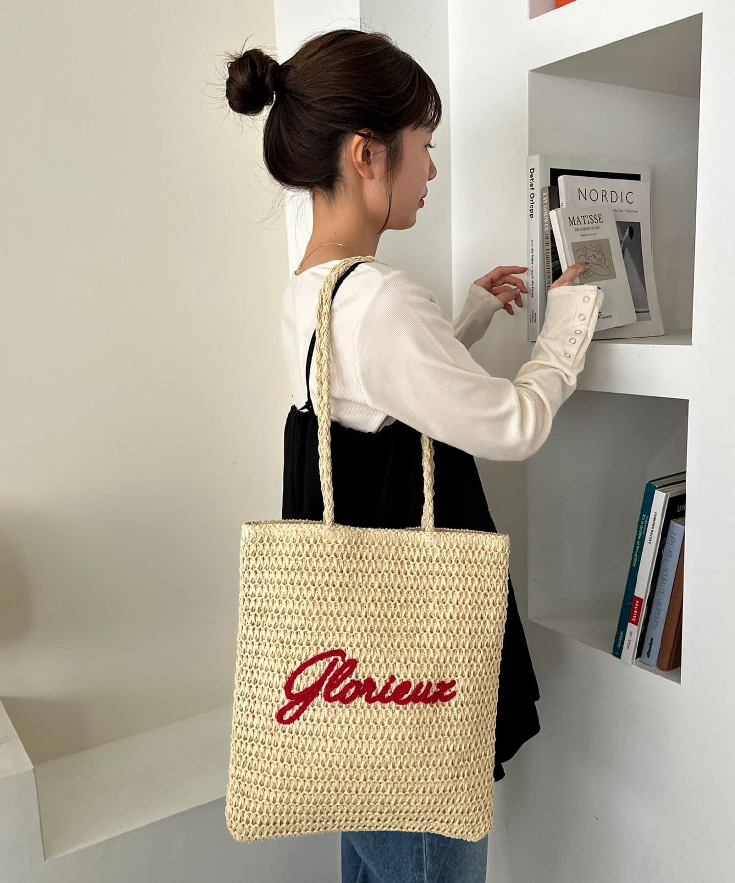 15％OFF!3/1(日)23：59まで】雑材サガラ刺繍トートバッグ《詳細動画