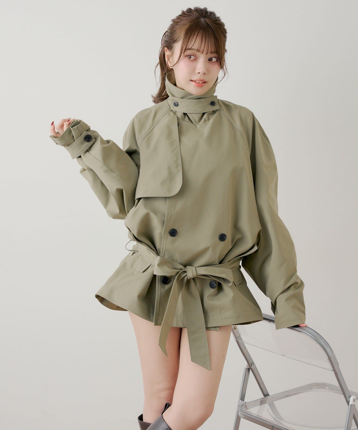 ミドル丈ルーズトレンチコート | Chico(チコ)レディース | PAL CLOSET