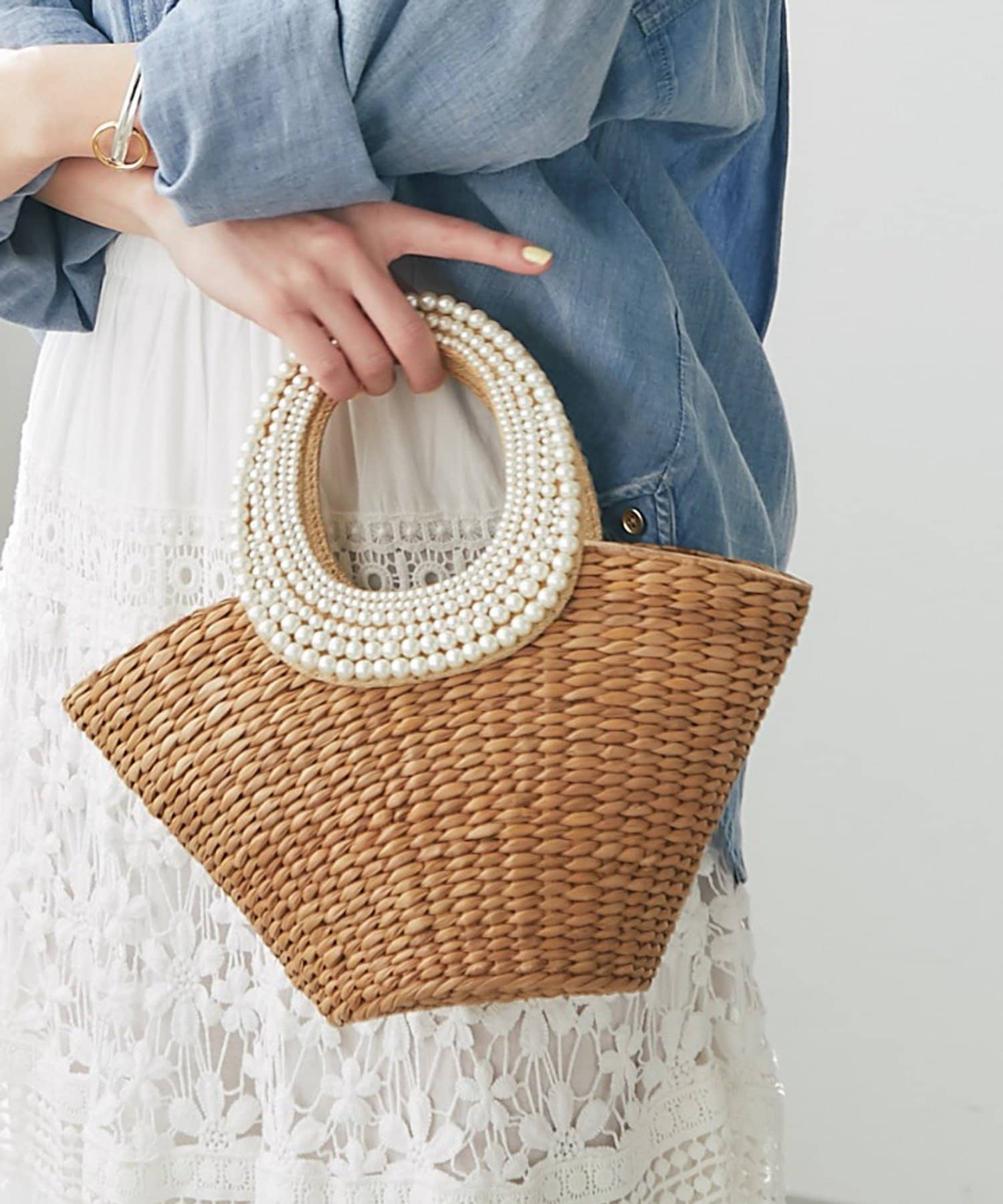 復刻！】パールハンドルバスケットS/チェーン付 | La boutique BonBon