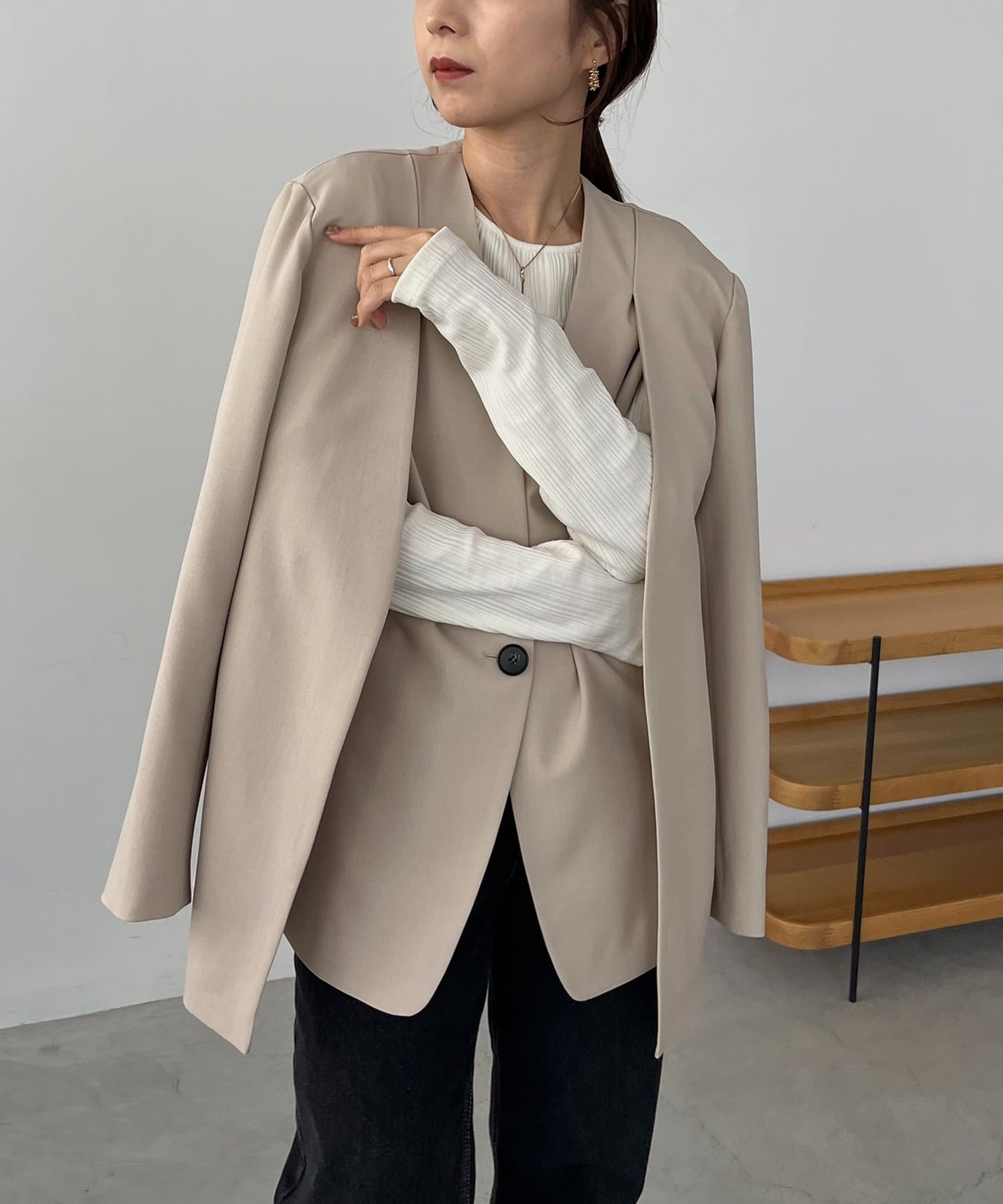 再販】〈C.L〉スリットスリーブジャケット | CAPRICIEUX LE'MAGE