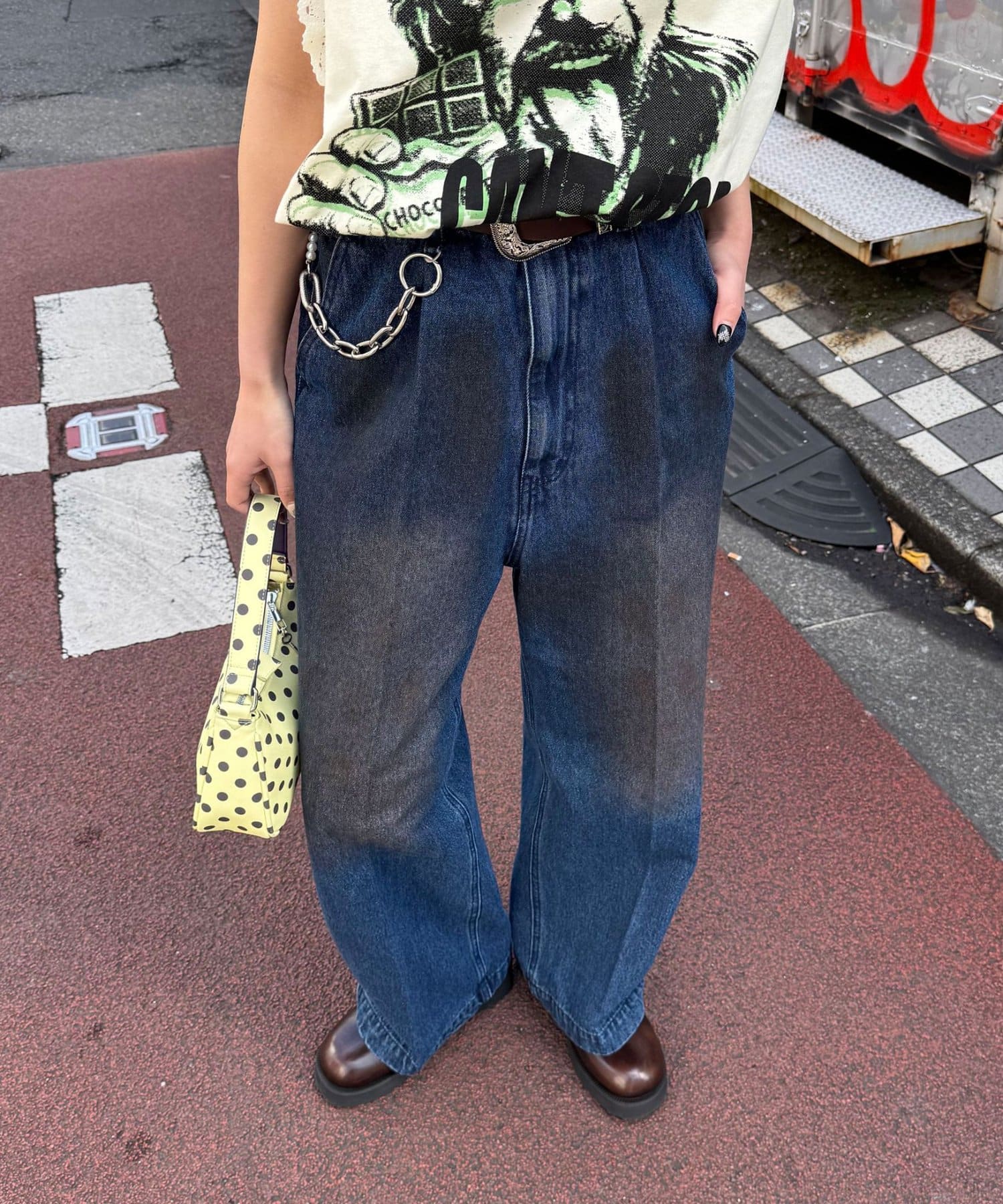 ワンタックストレートデニムパンツ | CIAOPANIC(チャオパニック