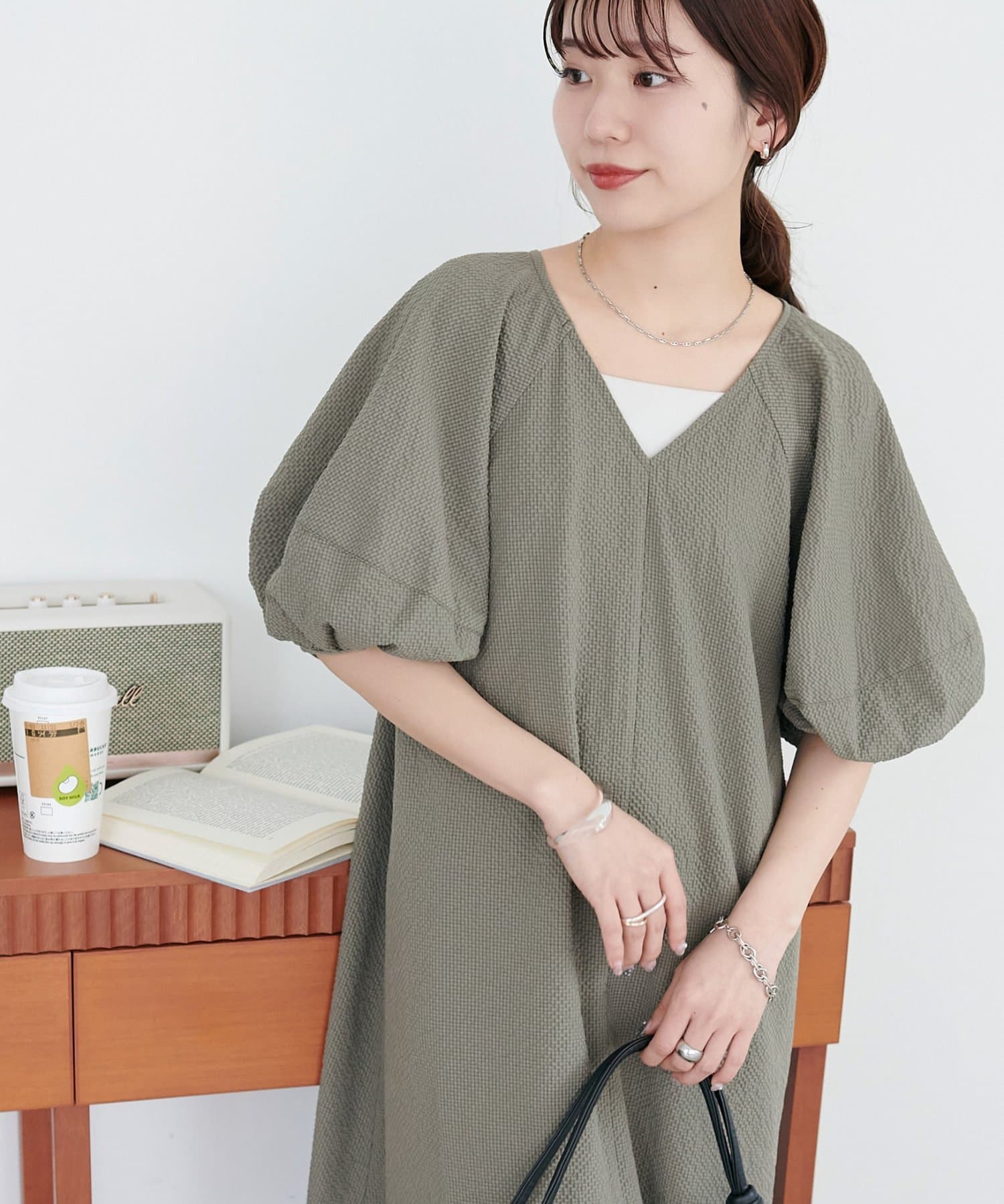 SS先行予約/WEB限定】バルーンスリーブワンピース | DISCOAT(ディス