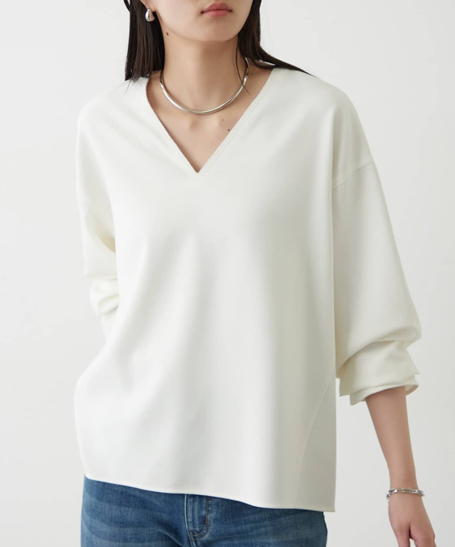 ダブルクロスVブラウス | LOUNGEDRESS(ラウンジドレス)レディース