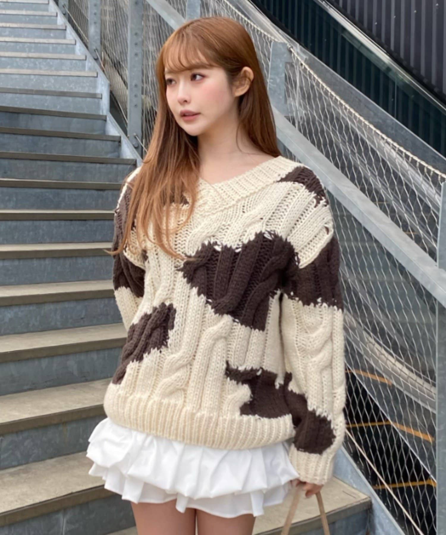 RAY CASSIN】ケーブルルーズニット | OUTLET(アウトレット)レディース