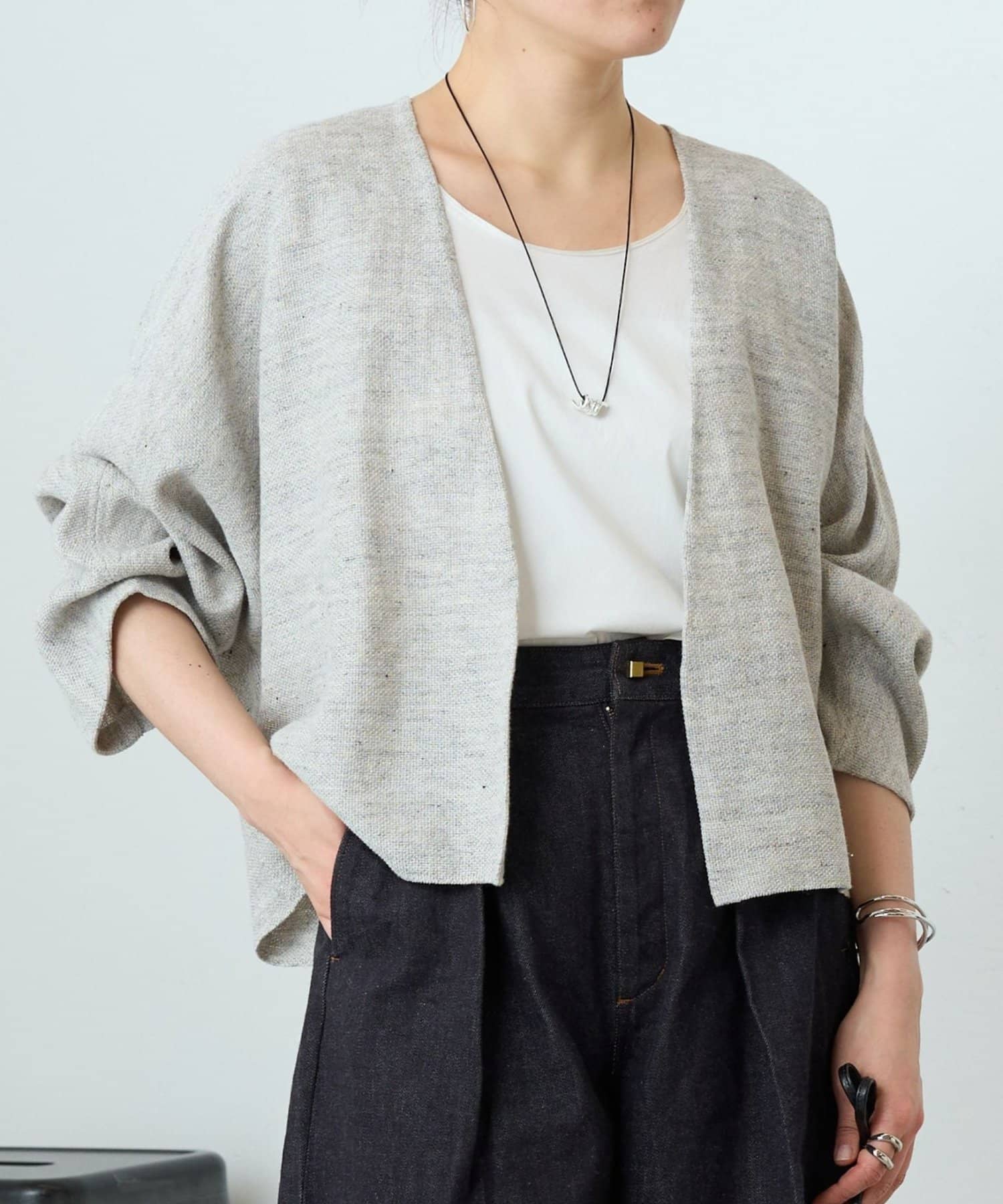 リネンインレイカーディガン | BEARDSLEY(ビアズリー)レディース | PAL