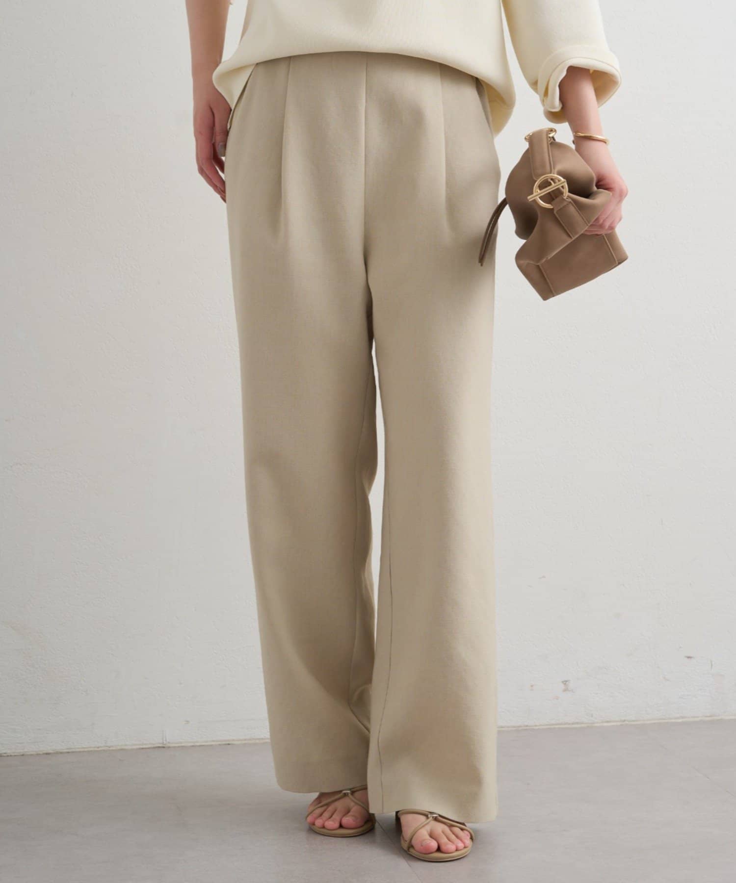 セレモニーフェア対象アイテム】【セットアップ対応可】麻調合繊タック