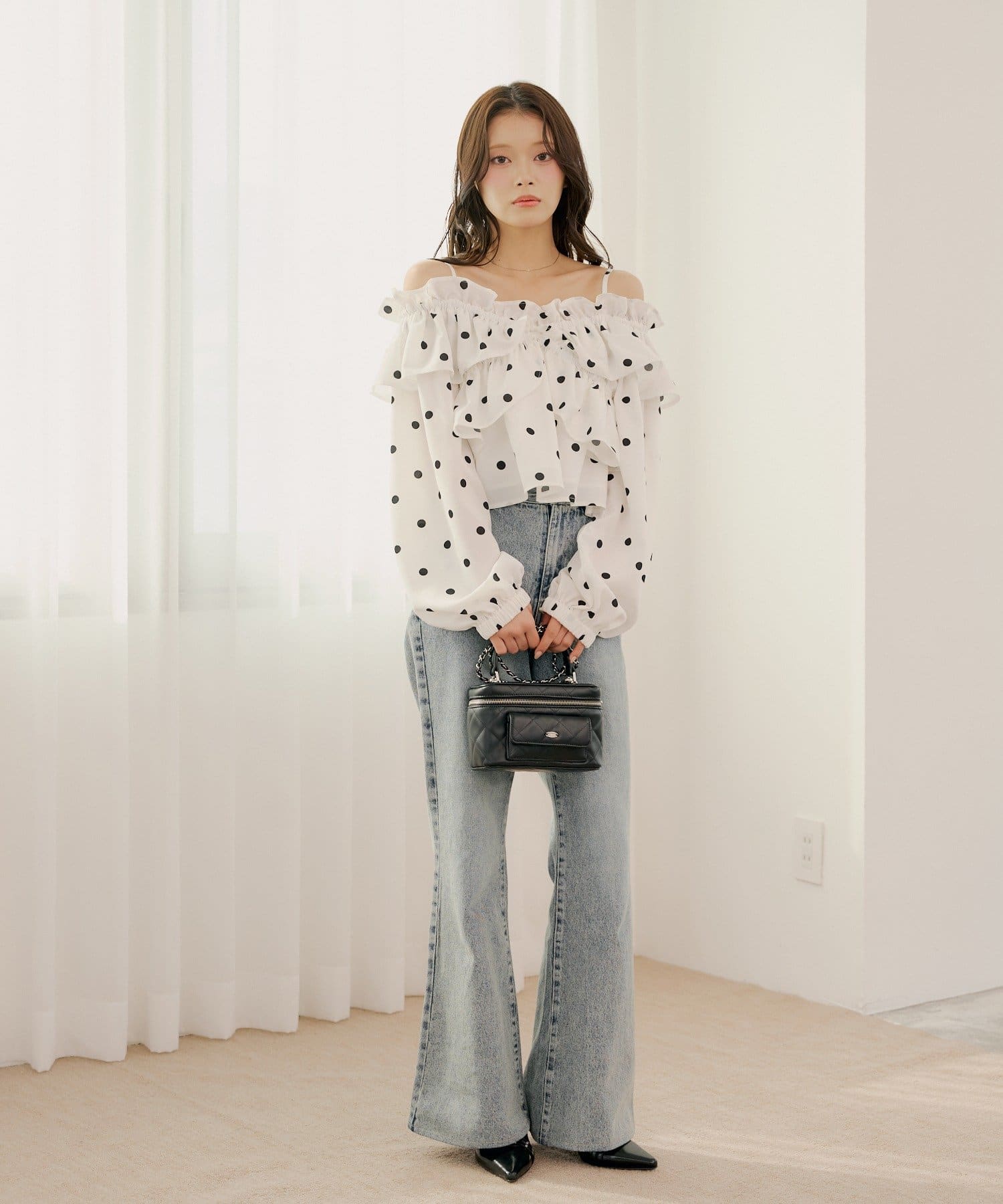 オフショル2wayドットフリルブラウス | Chico(チコ)レディース | PAL