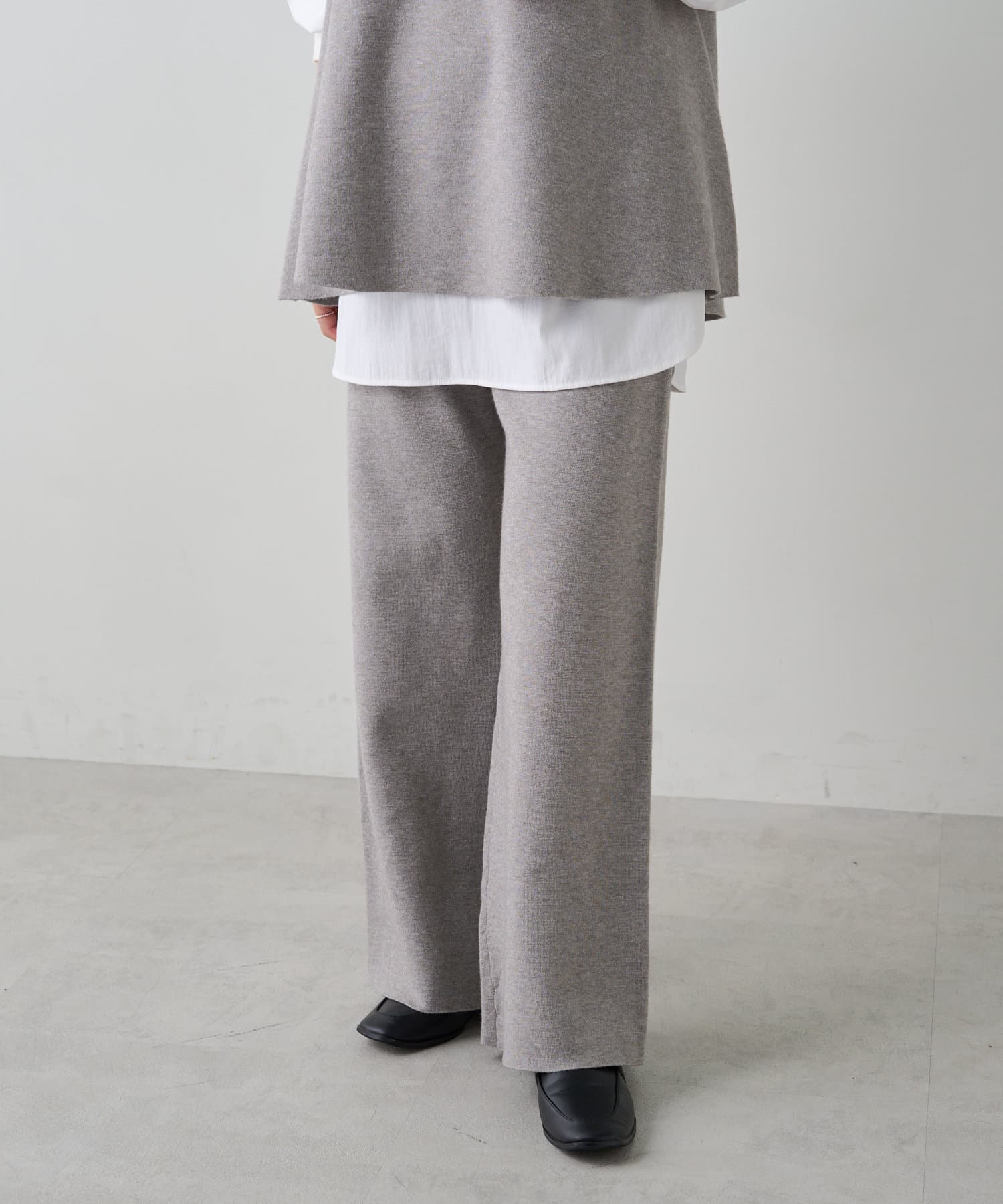 ミラノリブニットフレアパンツ | PUAL CE CIN(ピュアルセシン