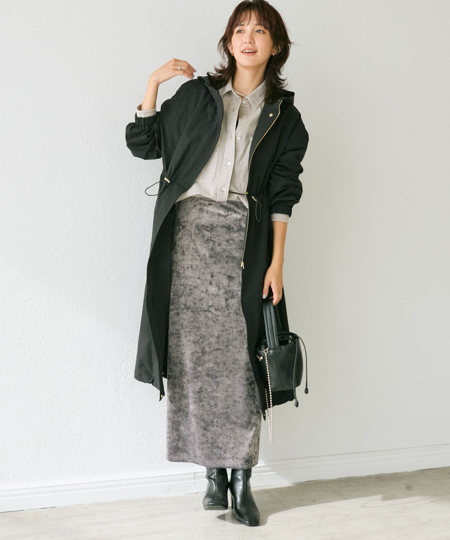 RIVE DROITE】フードモッズコート | OUTLET(アウトレット)レディース