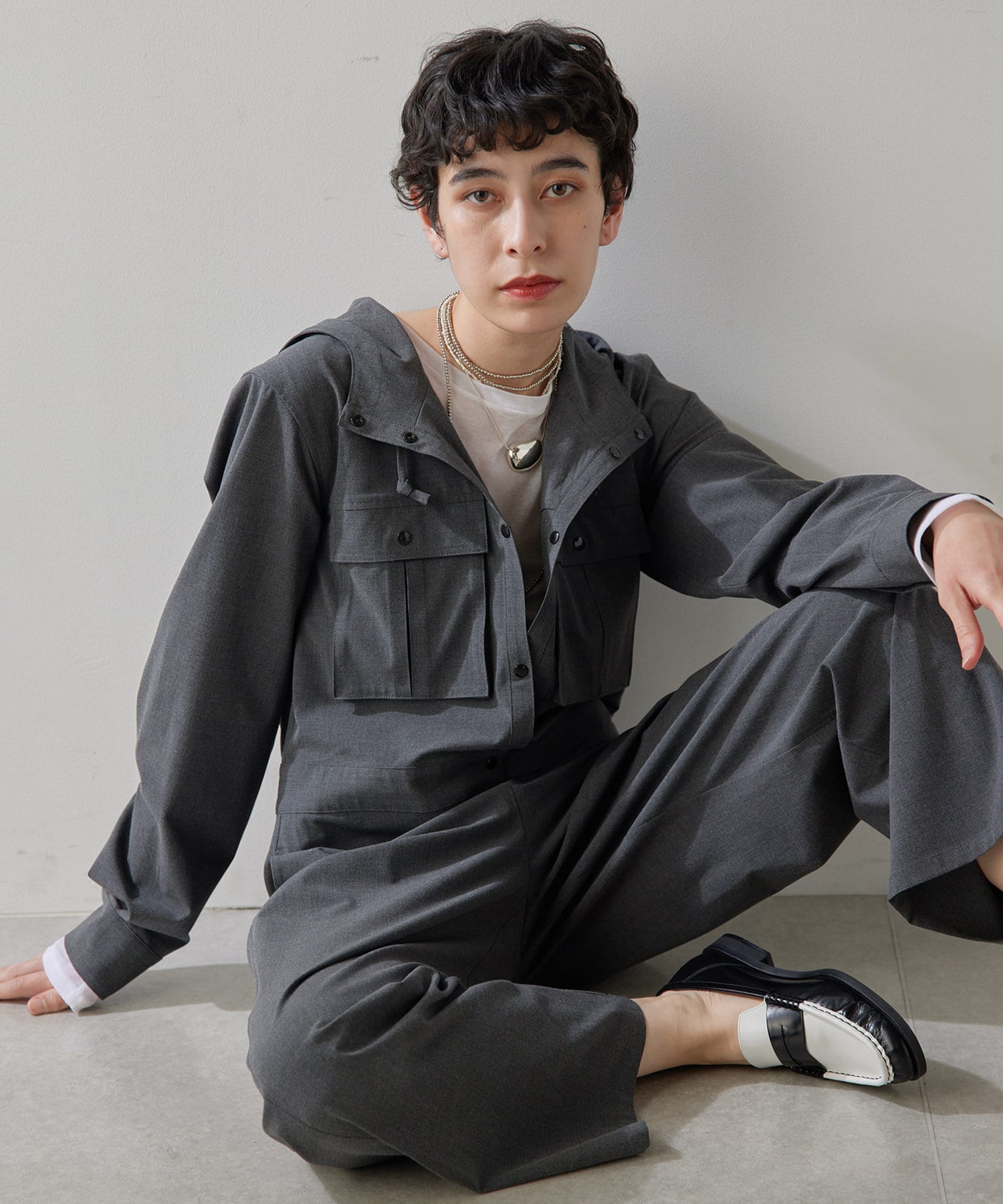 THE PAUSE】フーディージャンプスーツ | Whim Gazette(ウィム ガゼット