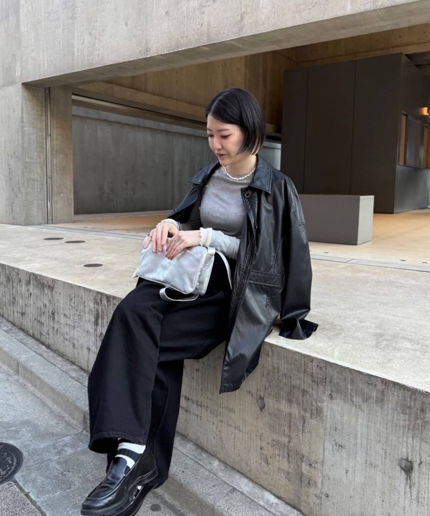 ミニスワローマチショルダーバッグ《本革/超軽量280g/全骨格◎/500ml