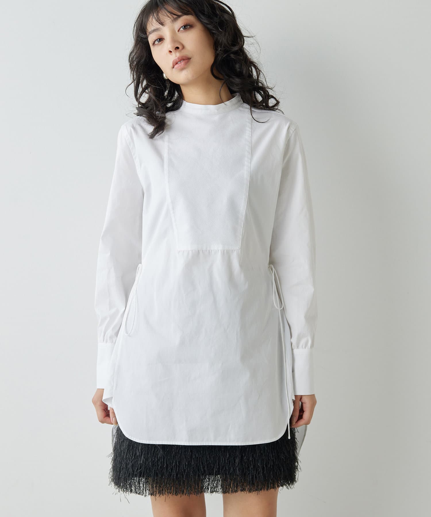 スタンドカラーシャツ | Whim Gazette(ウィム ガゼット)レディース