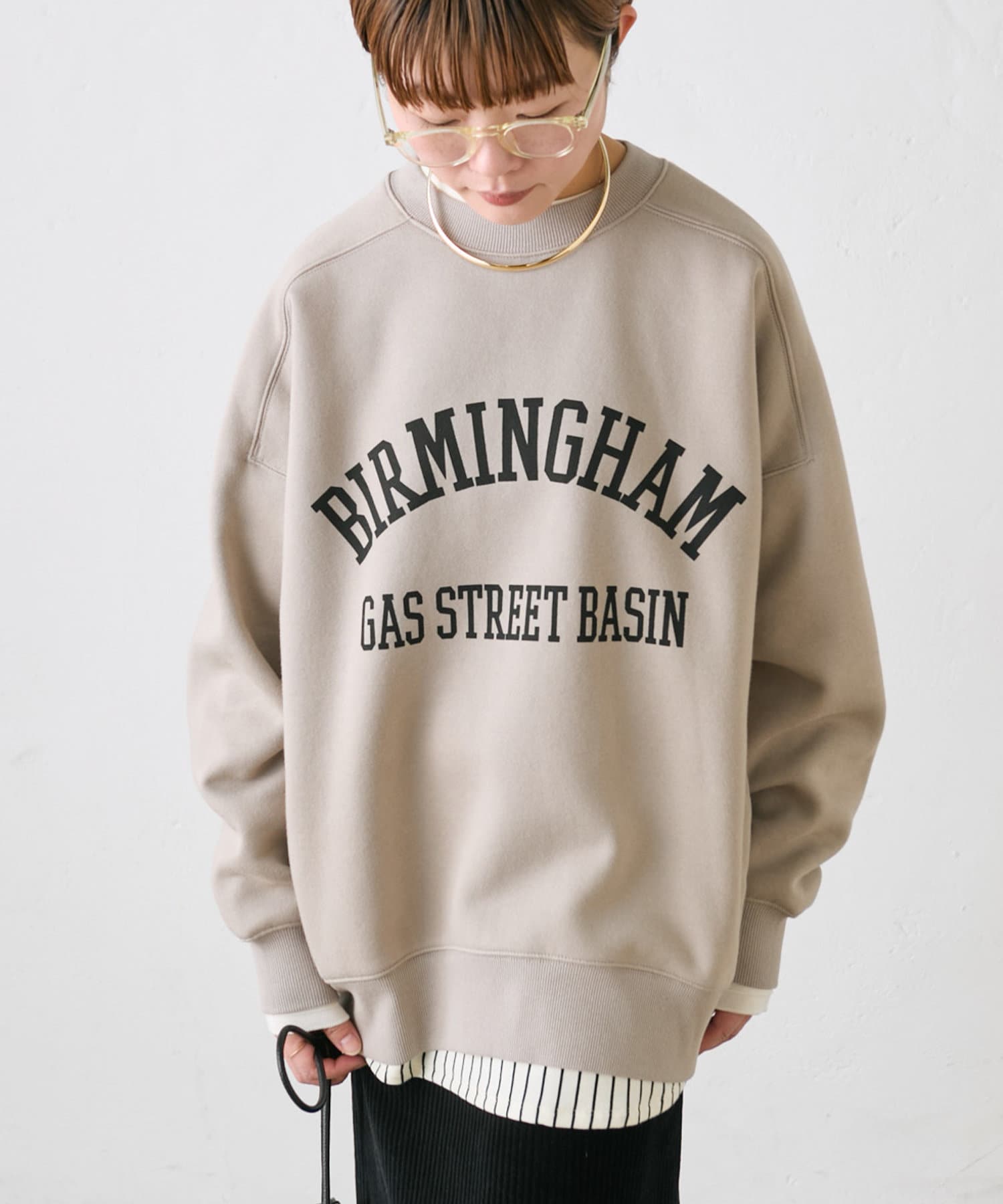 裏起毛ロゴプリントスウェットプルオーバー | PUAL CE CIN